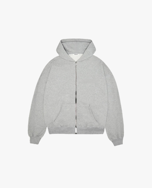 Plain grey zip up Clearance