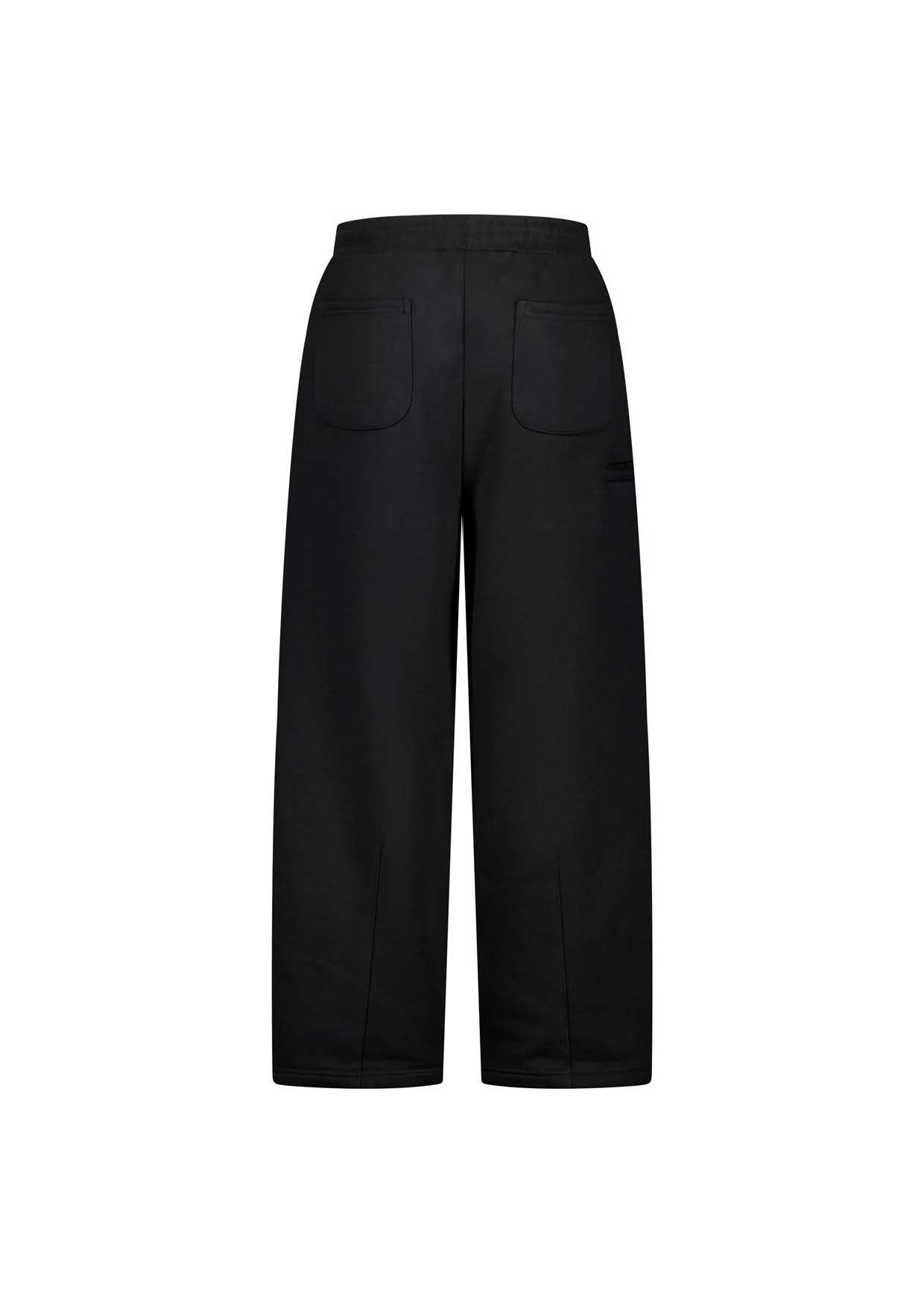 COZY STRAIGHT LEG SWEATS - BLACK