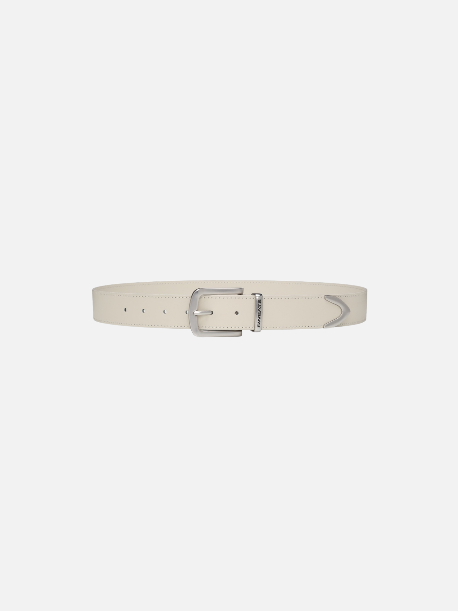 LEATHER BELT - CREAM