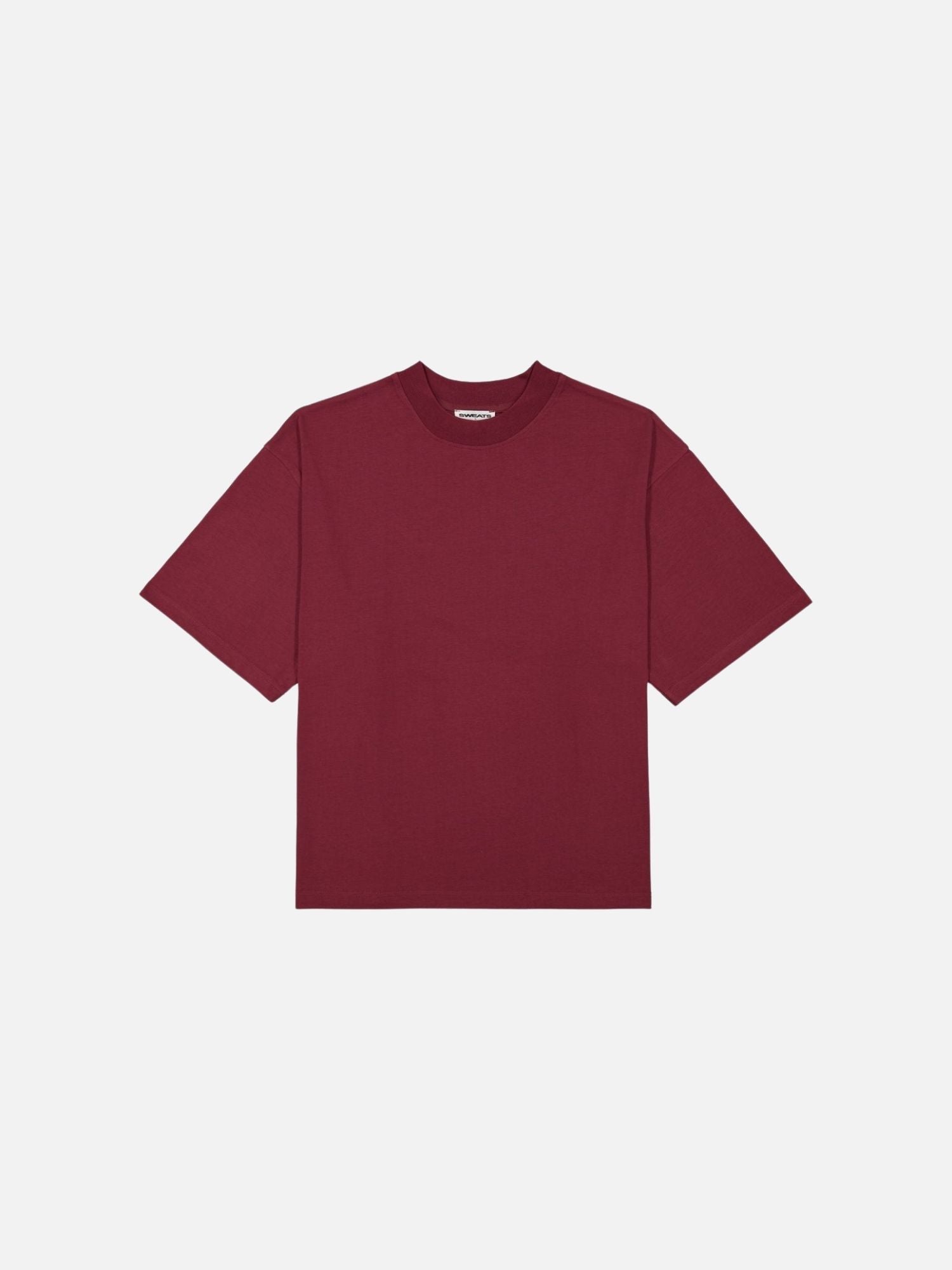 SIGNATURE BLANK T-SHIRT - BURGUNDY