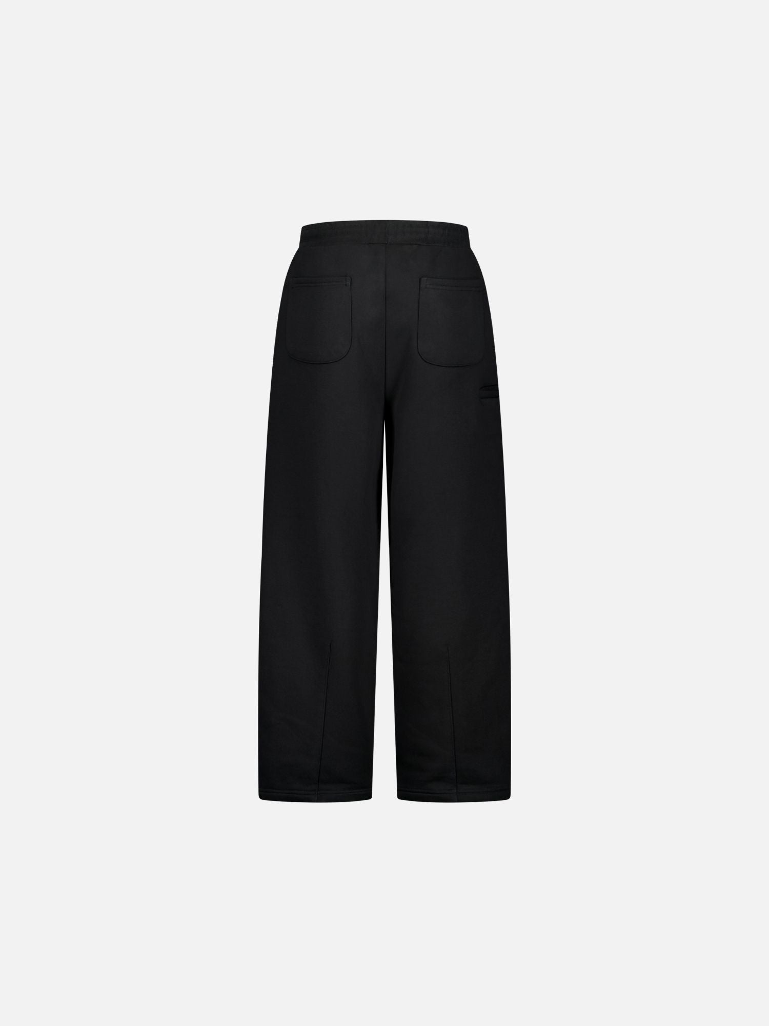 COZY STRAIGHT LEG SWEATS - BLACK