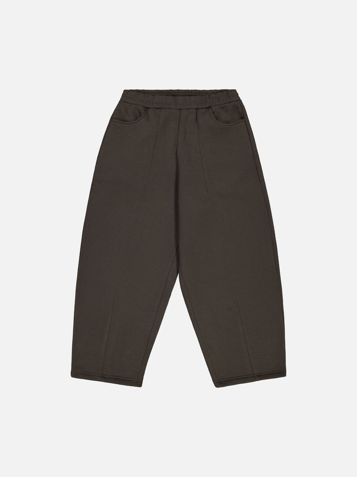 COZY STRAIGHT LEG SWEATS - COFFEE