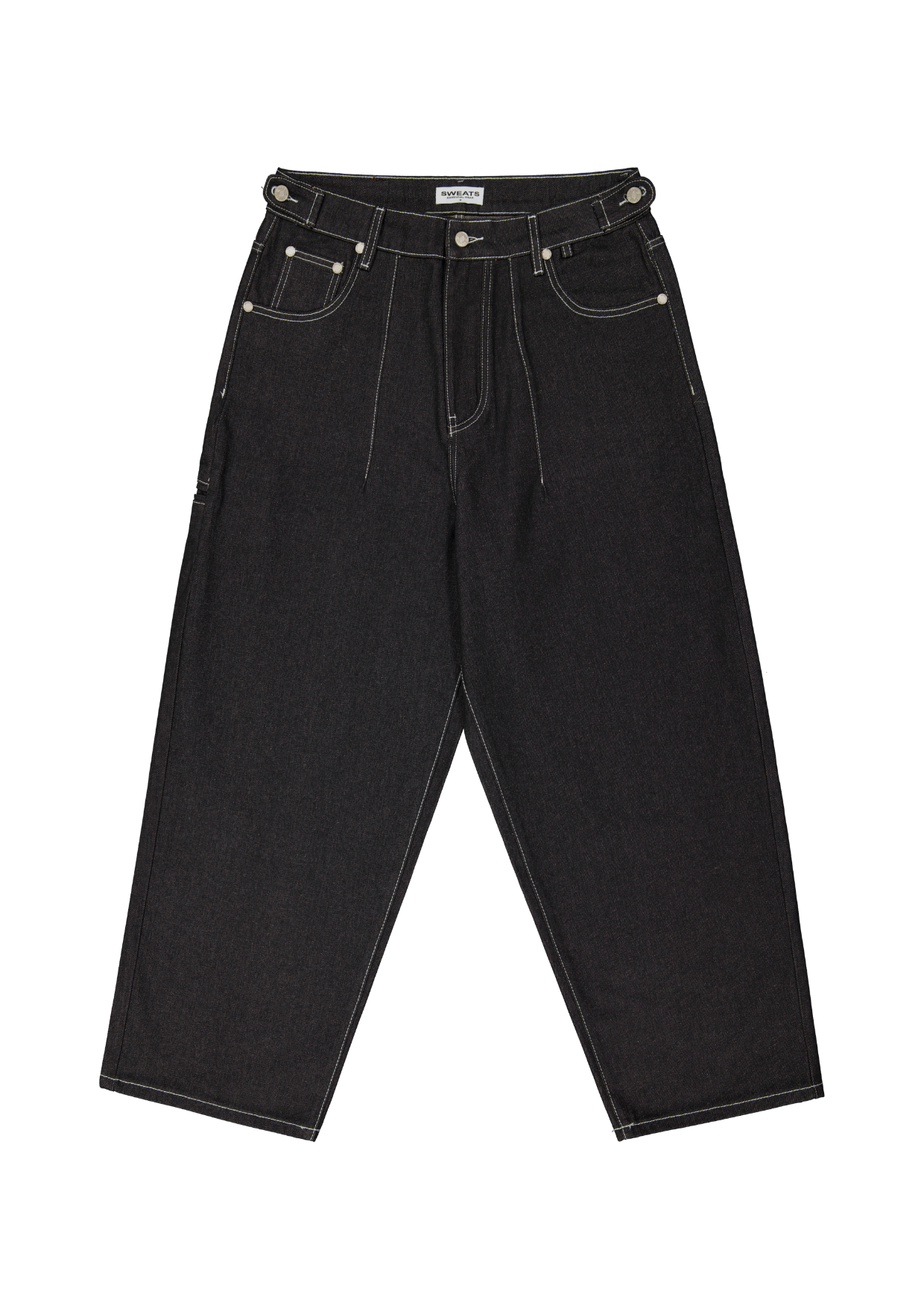 Black Denim Baggy Jeans | Sweats Collective