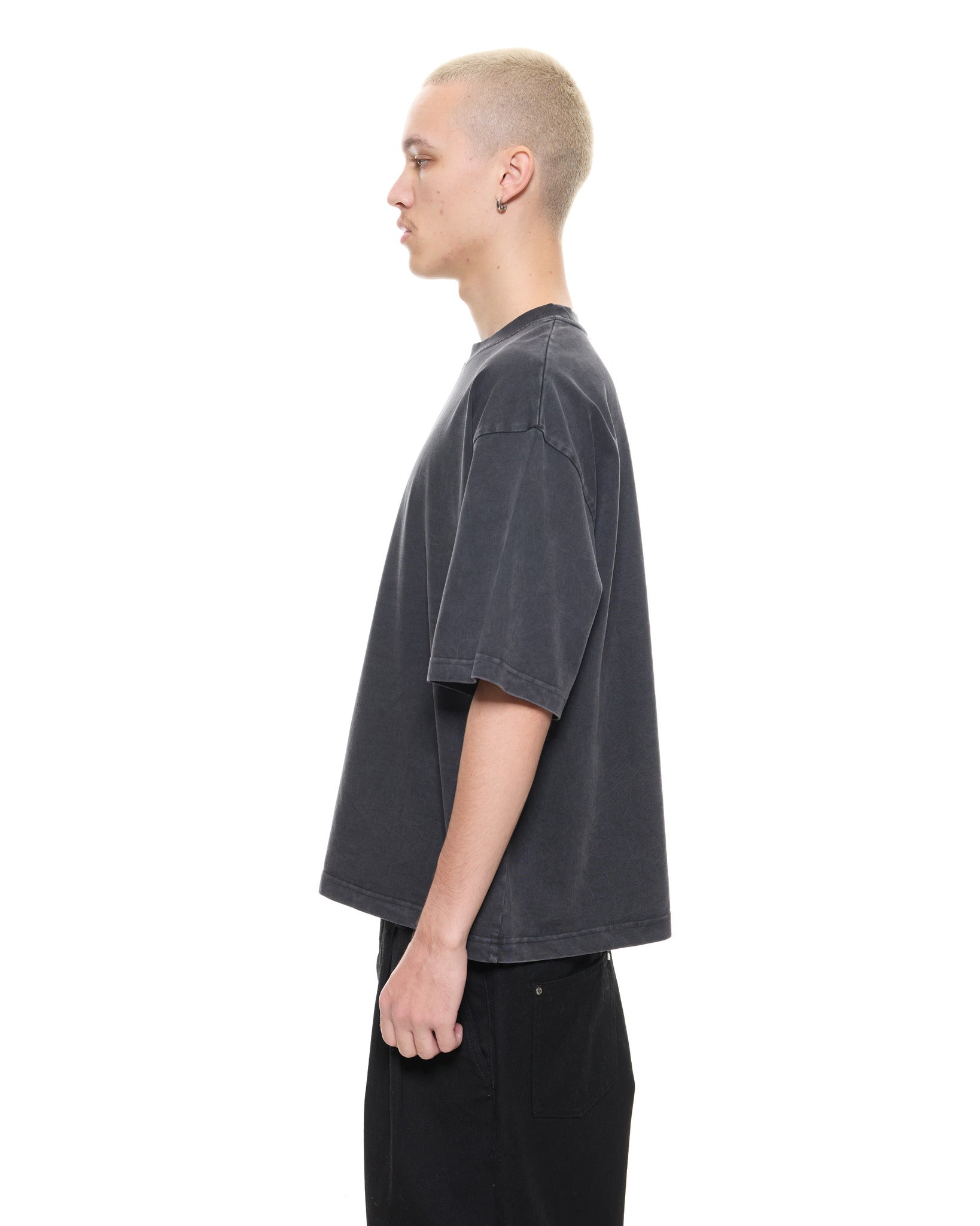 SIGNATURE BLANK T-SHIRT - WASHED BLACK