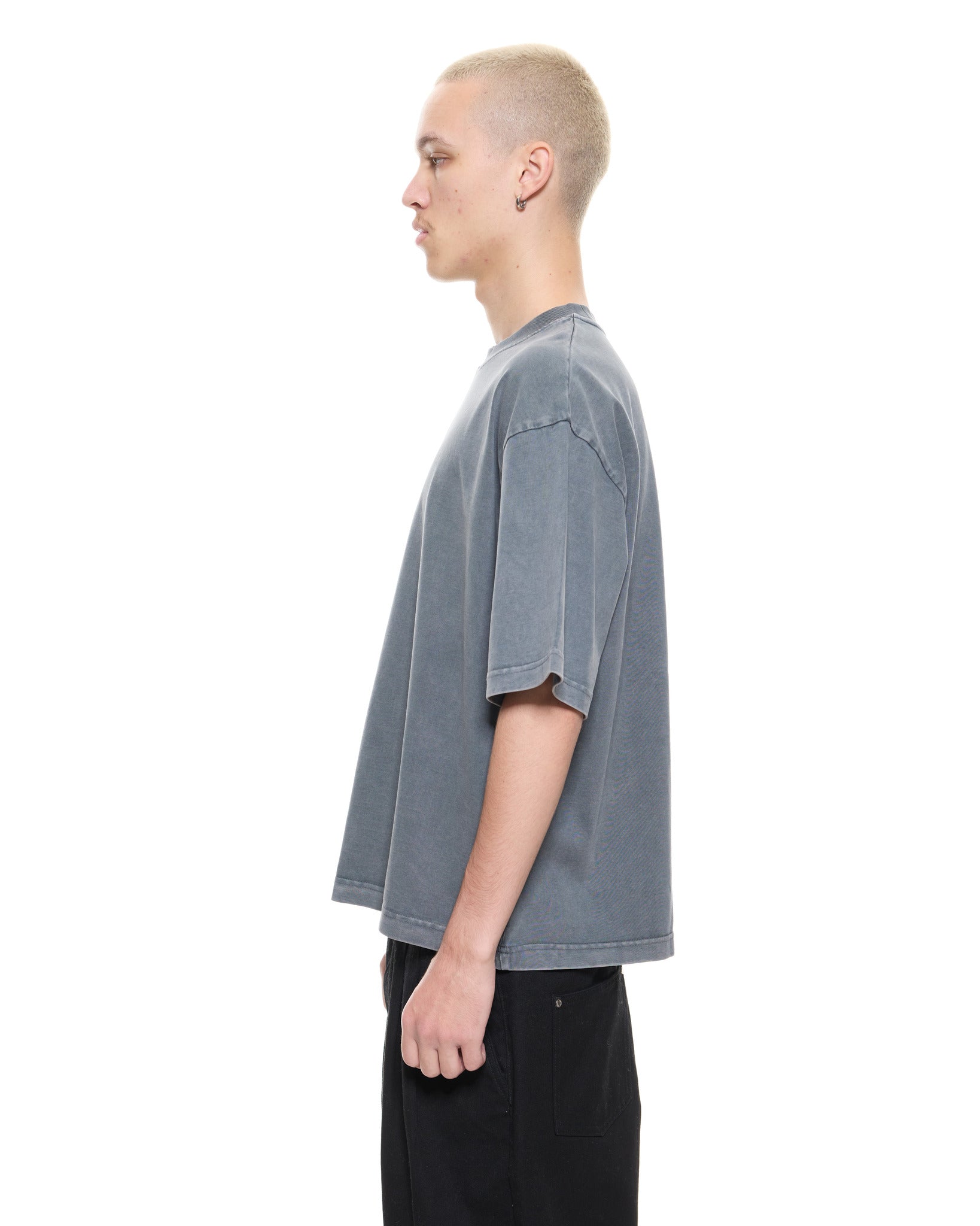 SIGNATURE BLANK T-SHIRT - WASHED GREY