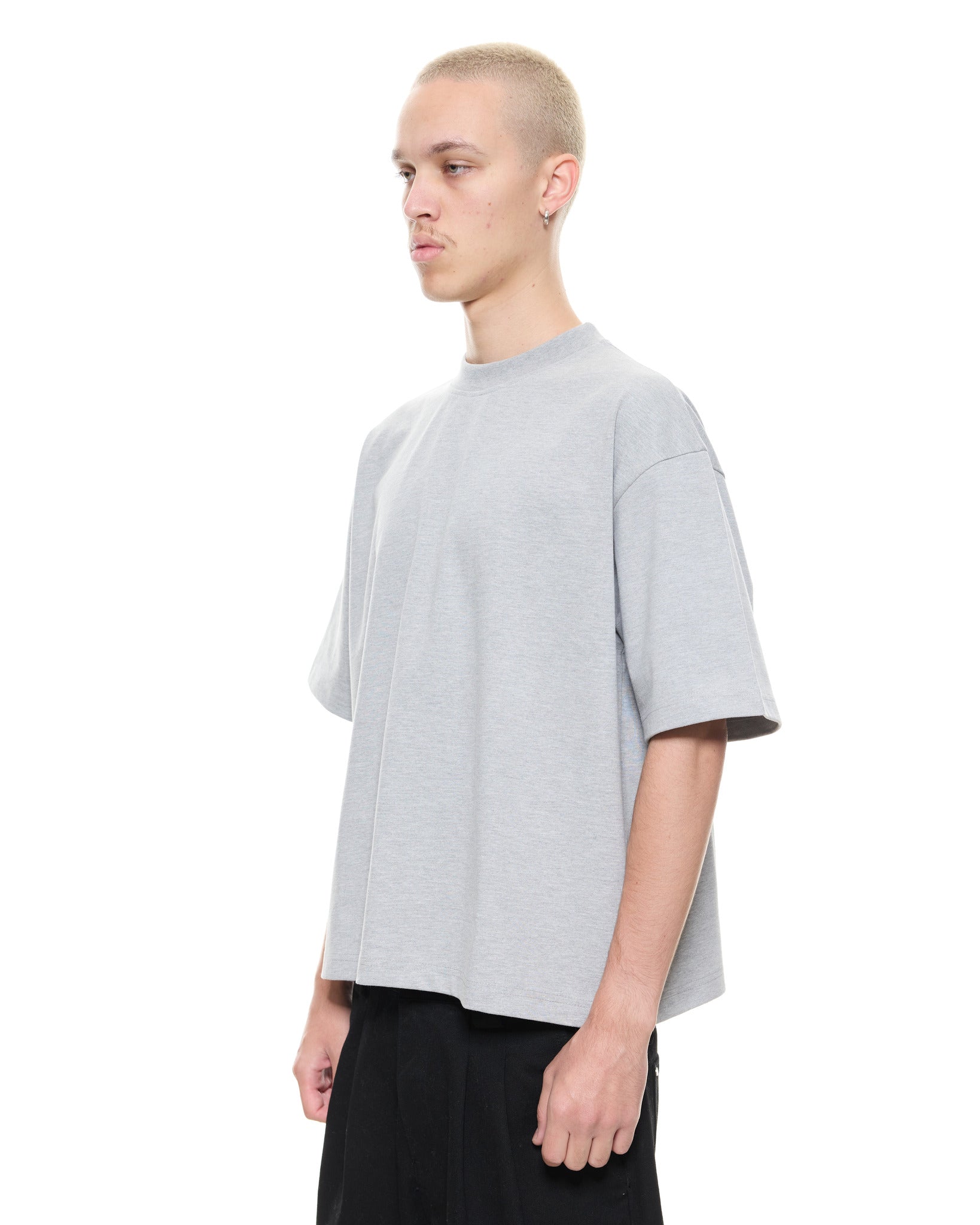 SIGNATURE BLANK T-SHIRT - MARLE GREY