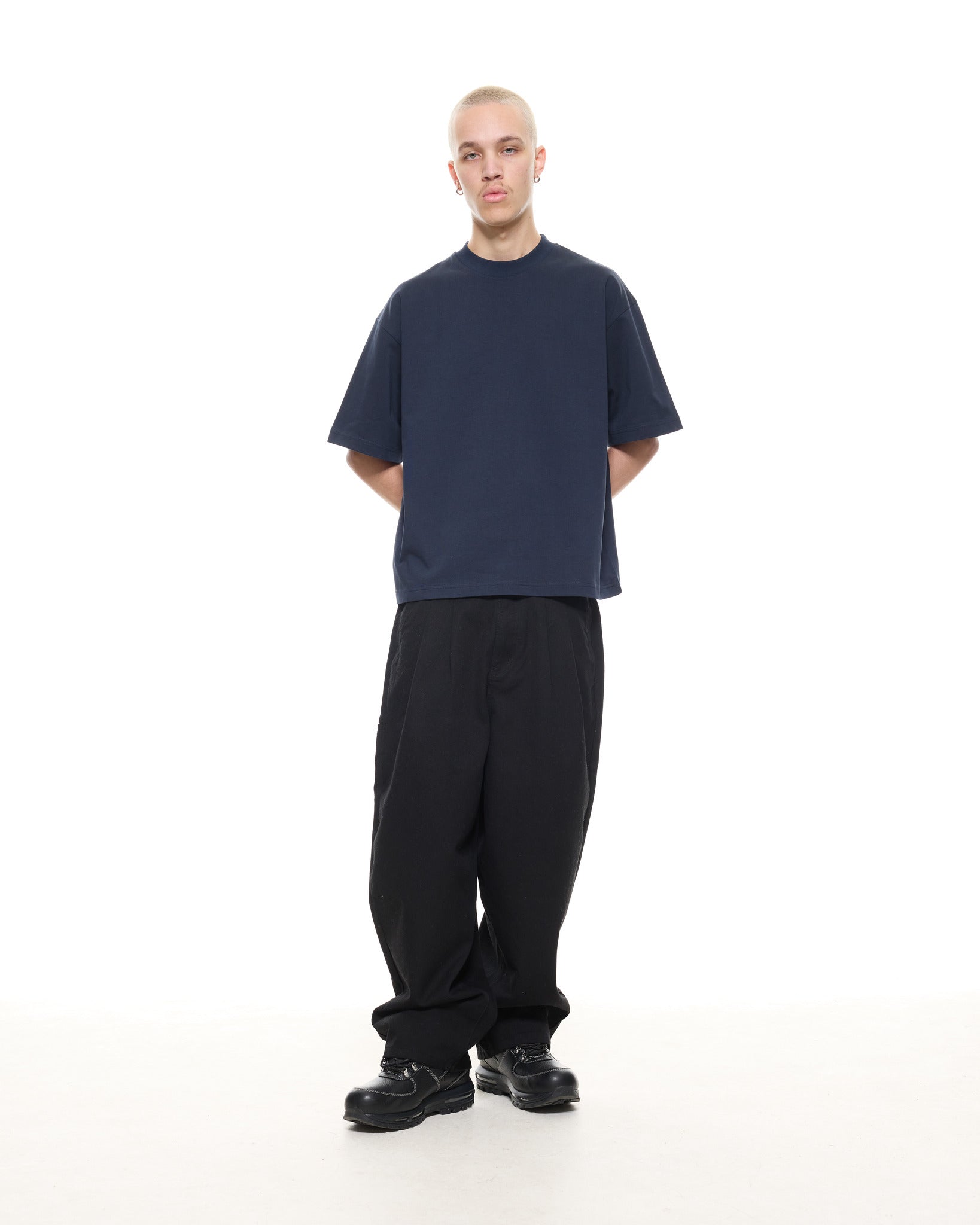 SIGNATURE BLANK T-SHIRT - NAVY