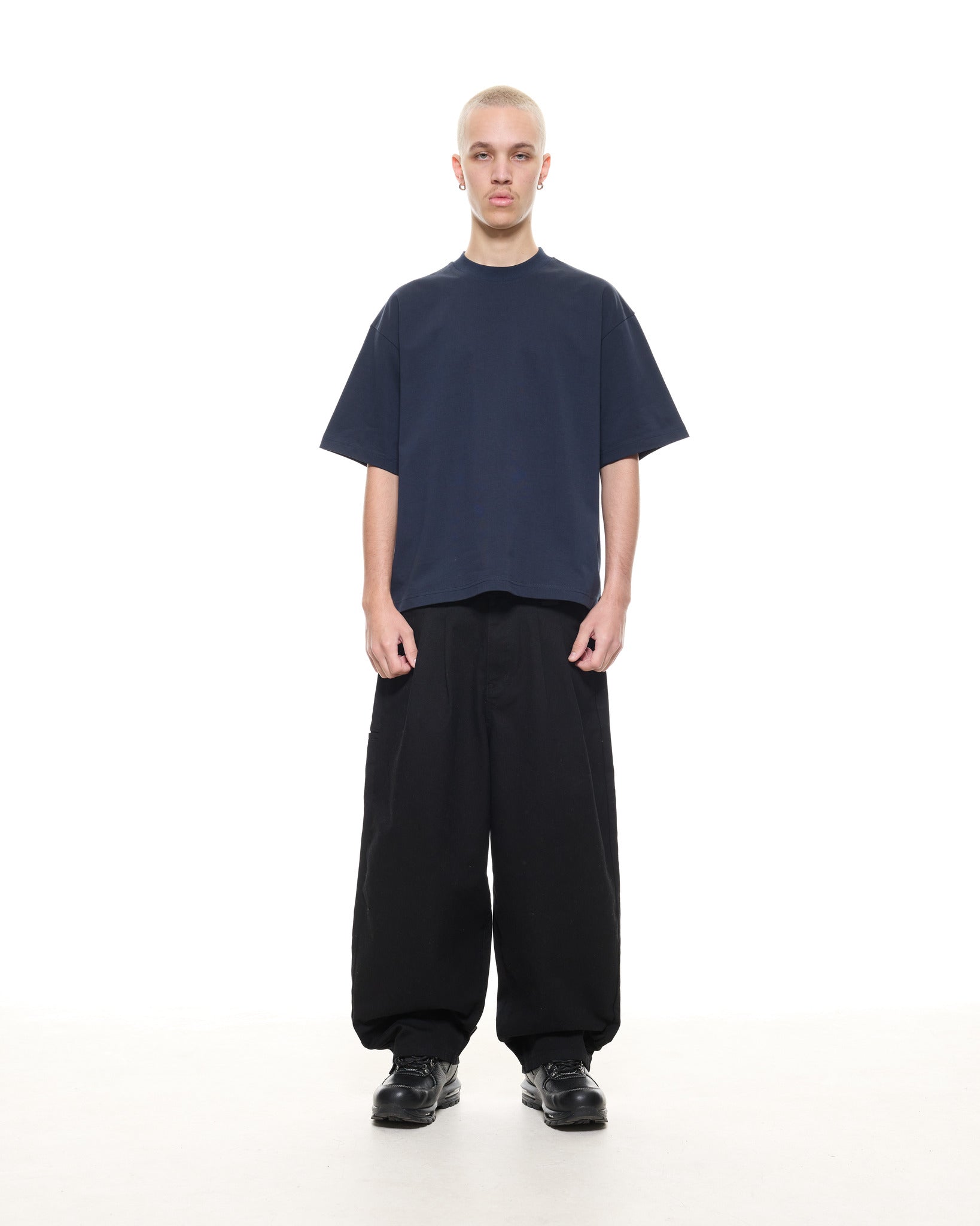 SIGNATURE BLANK T-SHIRT - NAVY