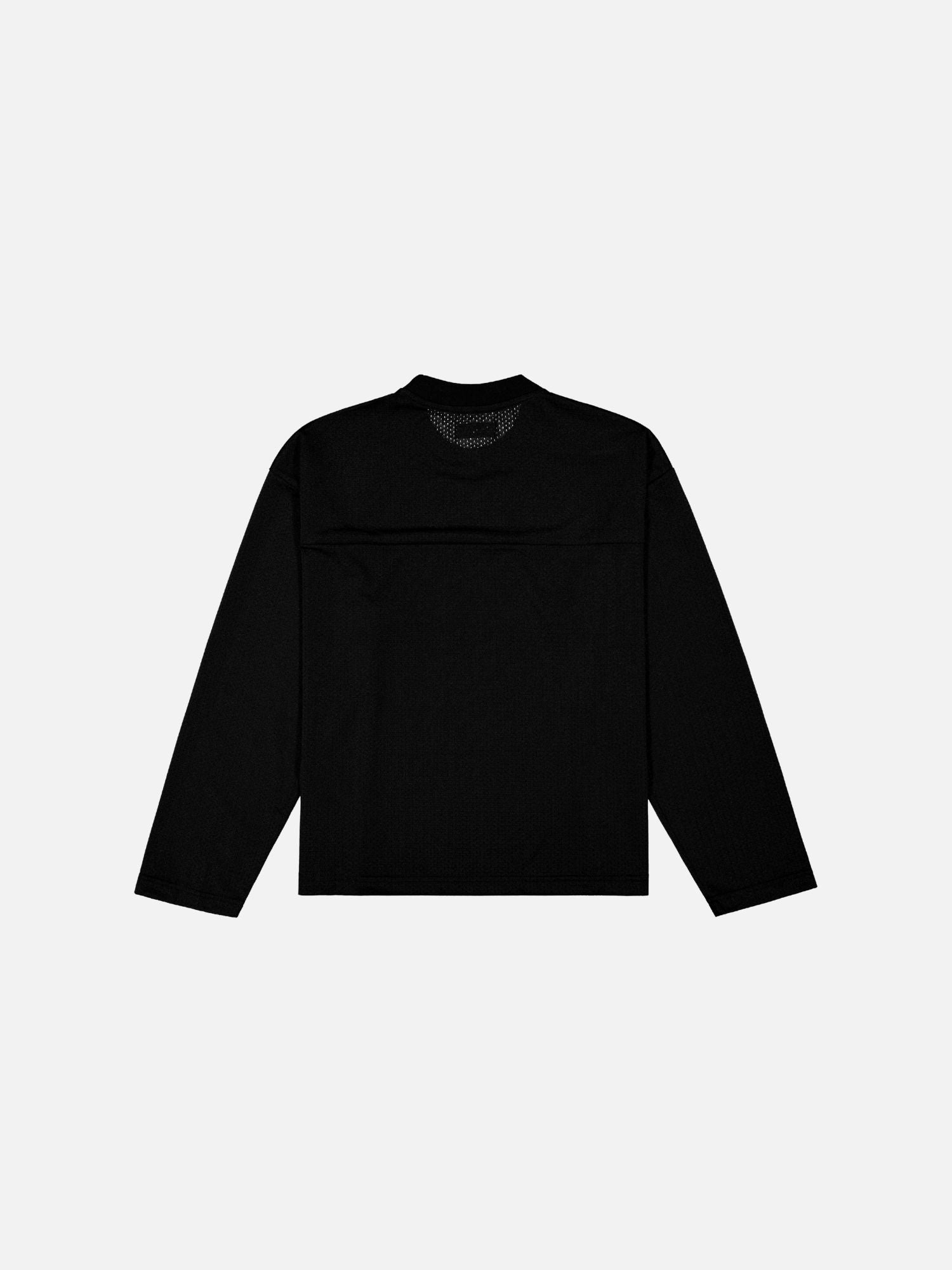 MESH LS T-SHIRT - BLACK
