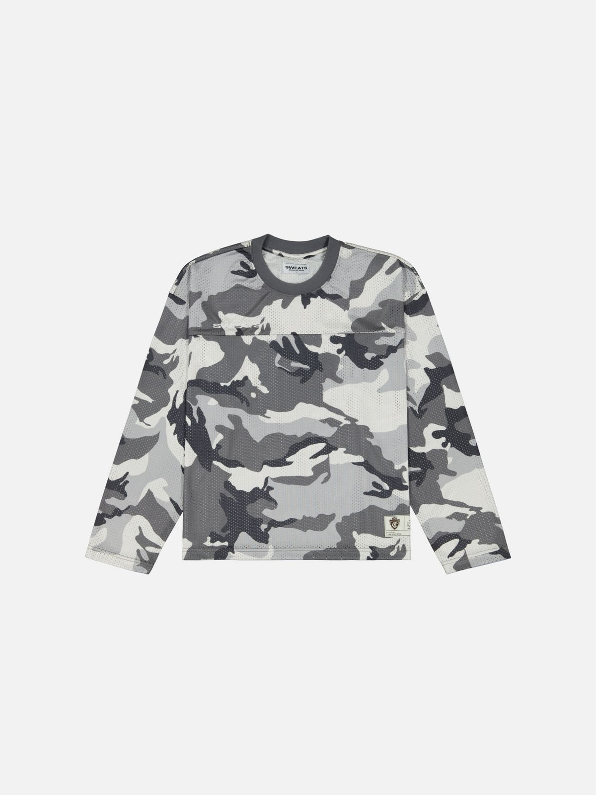 MESH LS T-SHIRT - SNOW CAMO