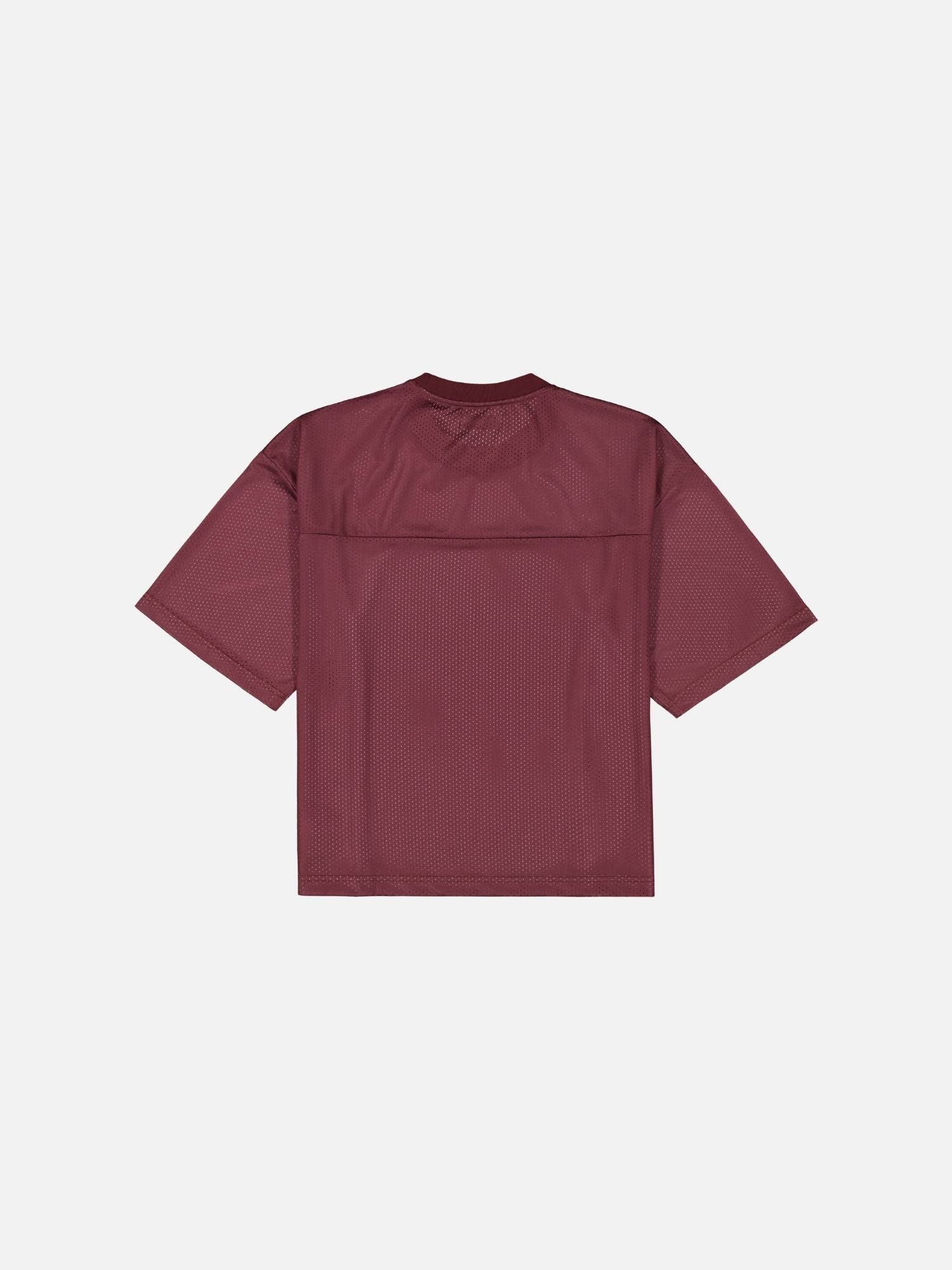 MESH SS T-SHIRT - BURGUNDY