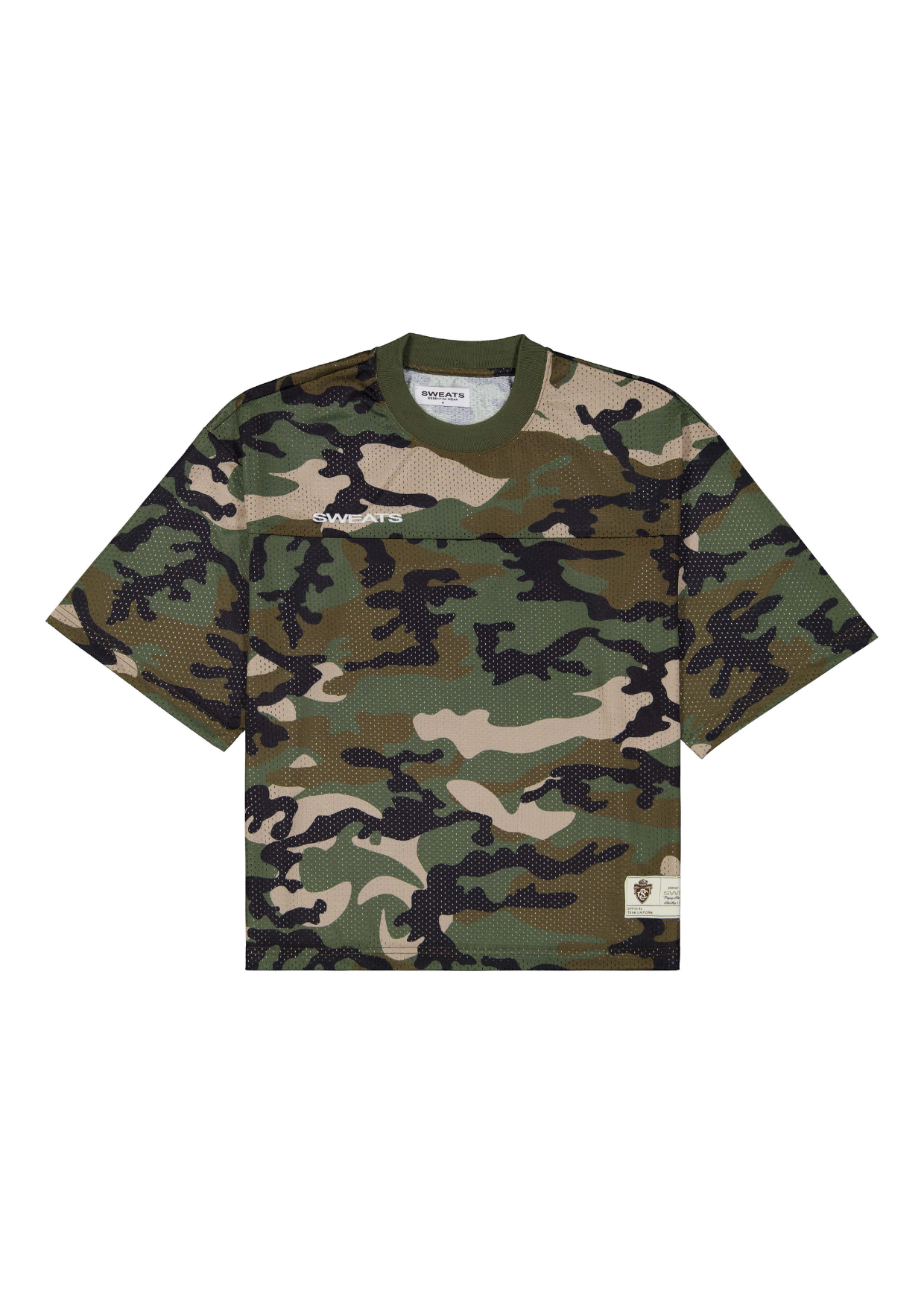 sweats collective メッシュシャツ MESH LS T-SHIRT - WHITE