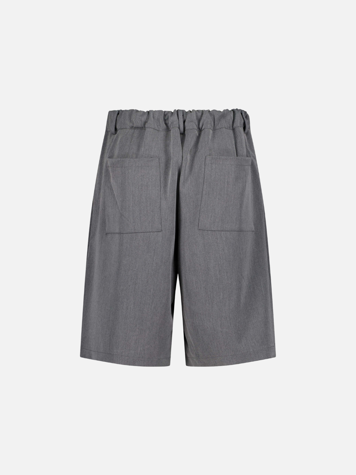 PLEATED SHORTS - GREY