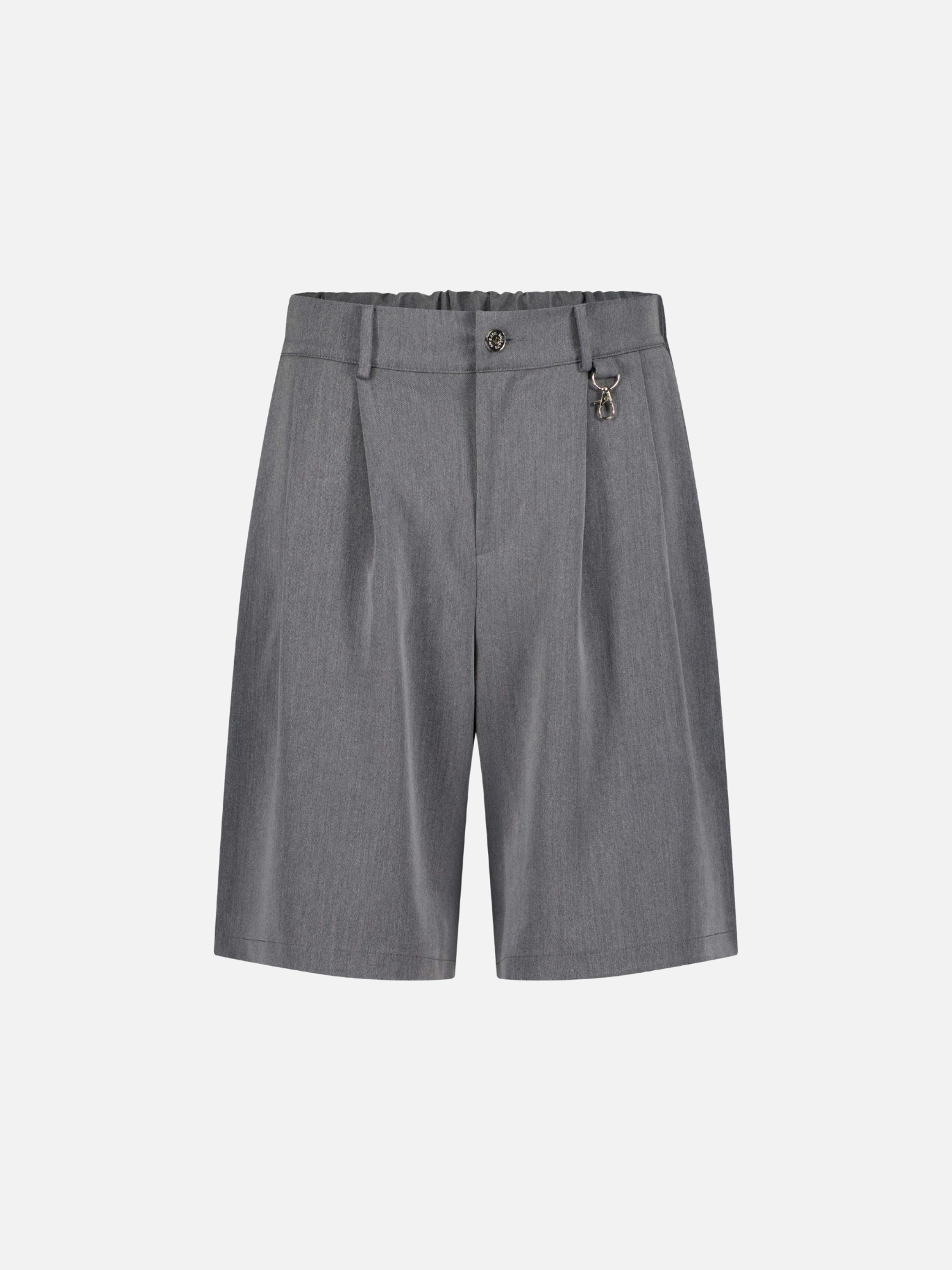 PLEATED SHORTS - GREY