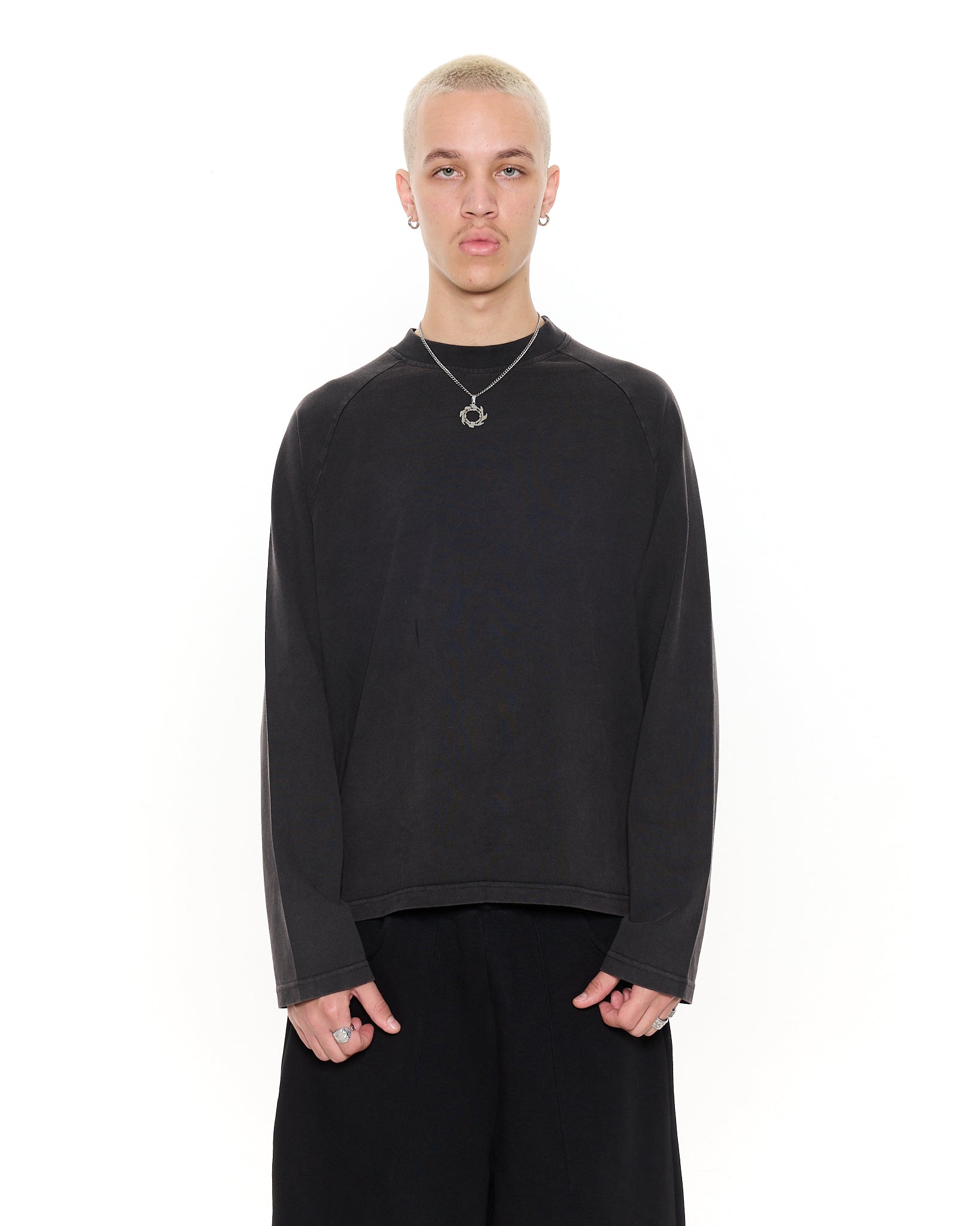 Long Sleeve T-Shirt - Washed Black