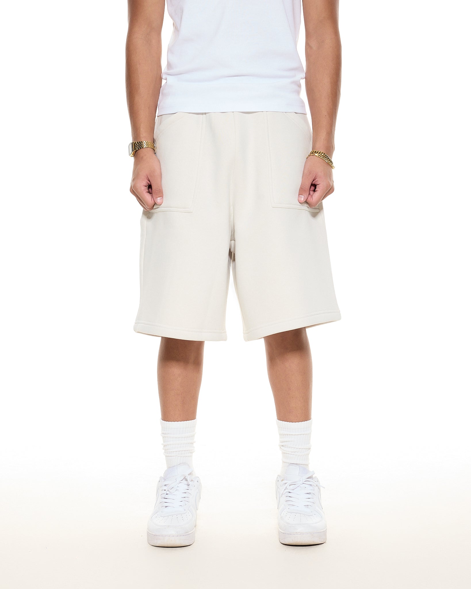 COZY SHORTS - CHALK