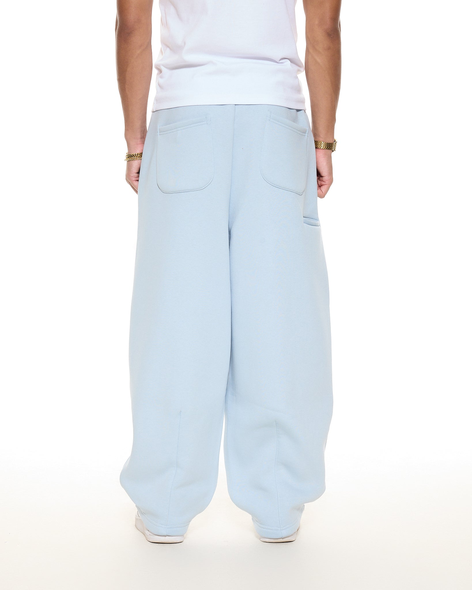 COZY STRAIGHT LEG SWEATS - GLACIER