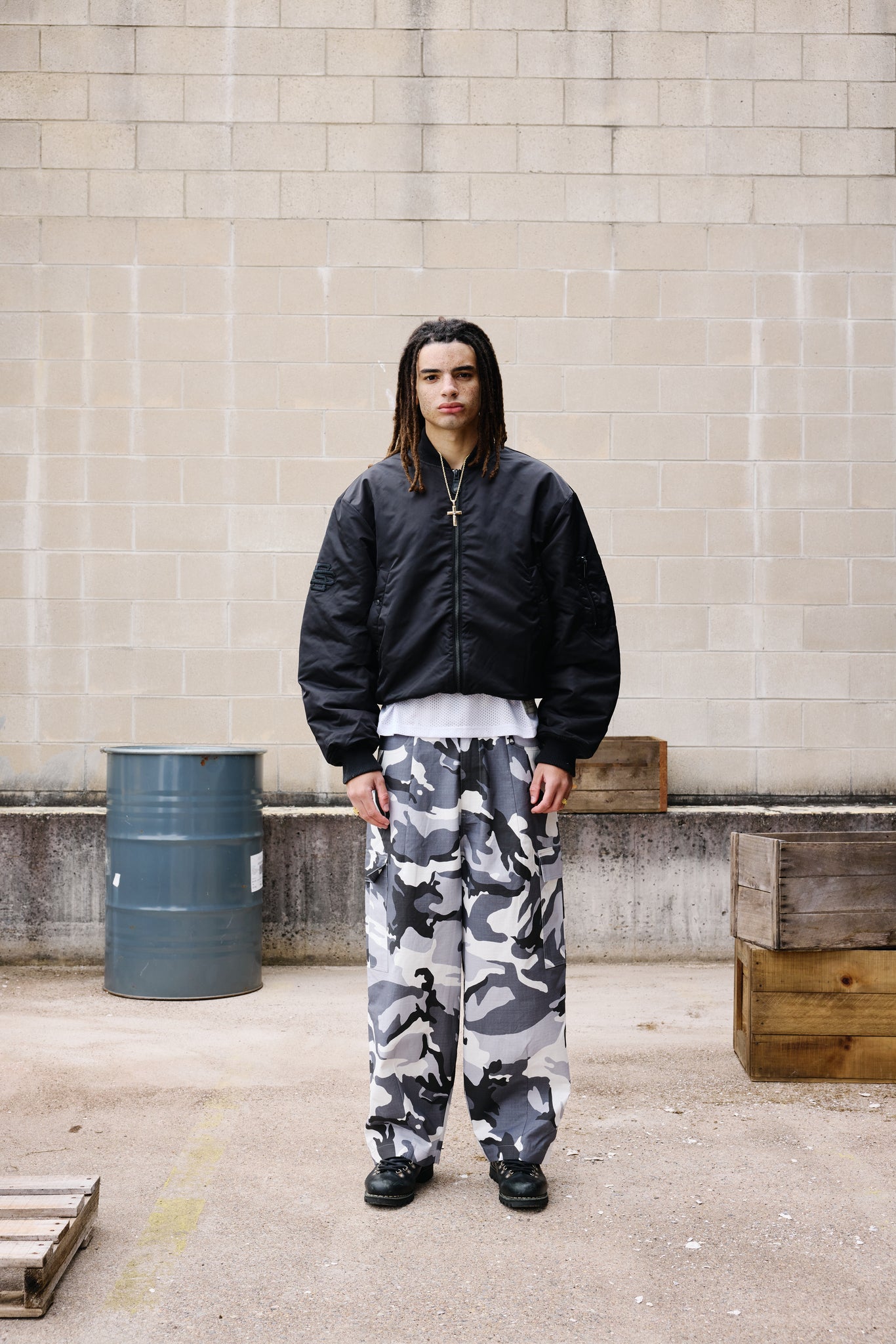 CARGO PANT - SNOW CAMO