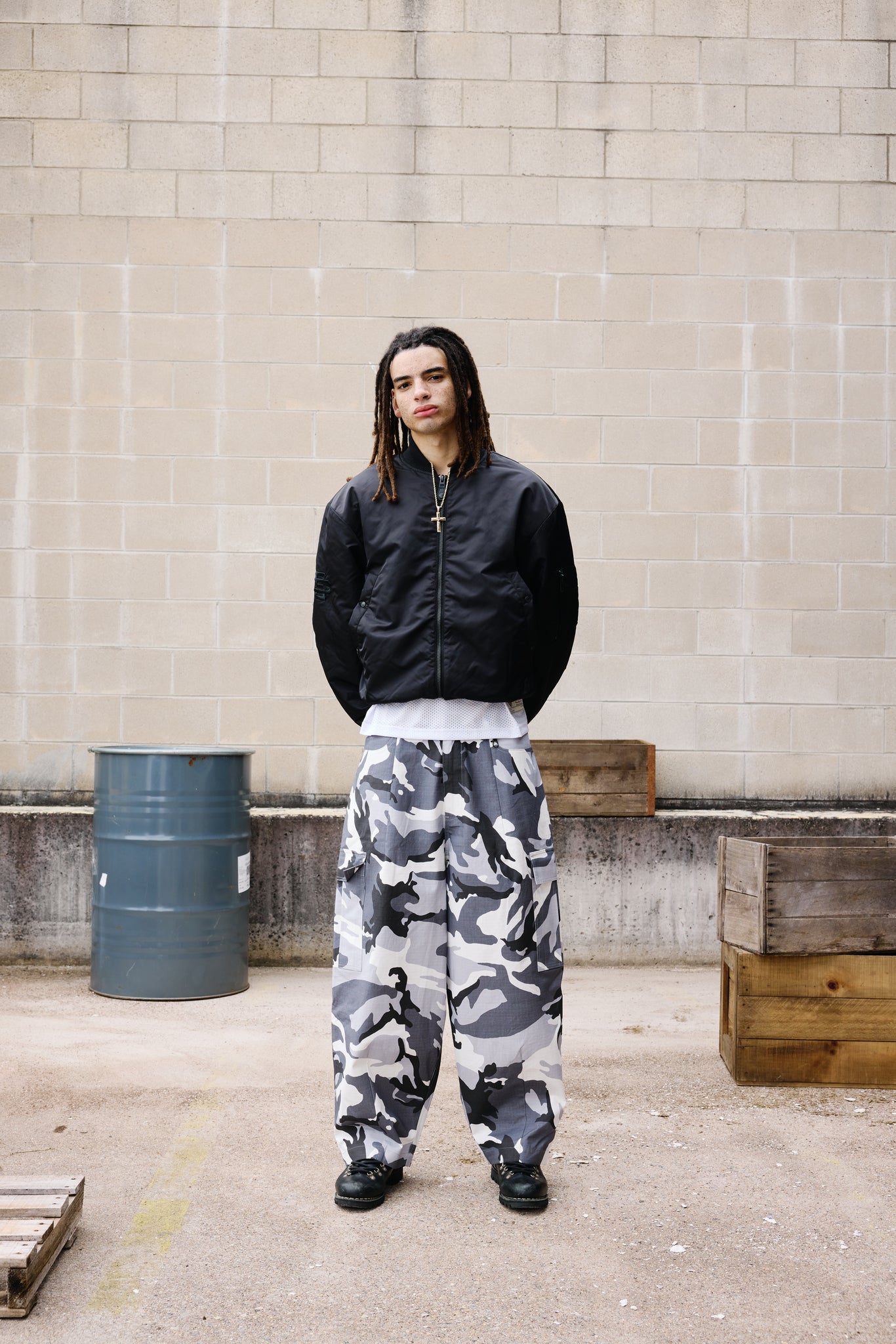 CARGO PANT - SNOW CAMO