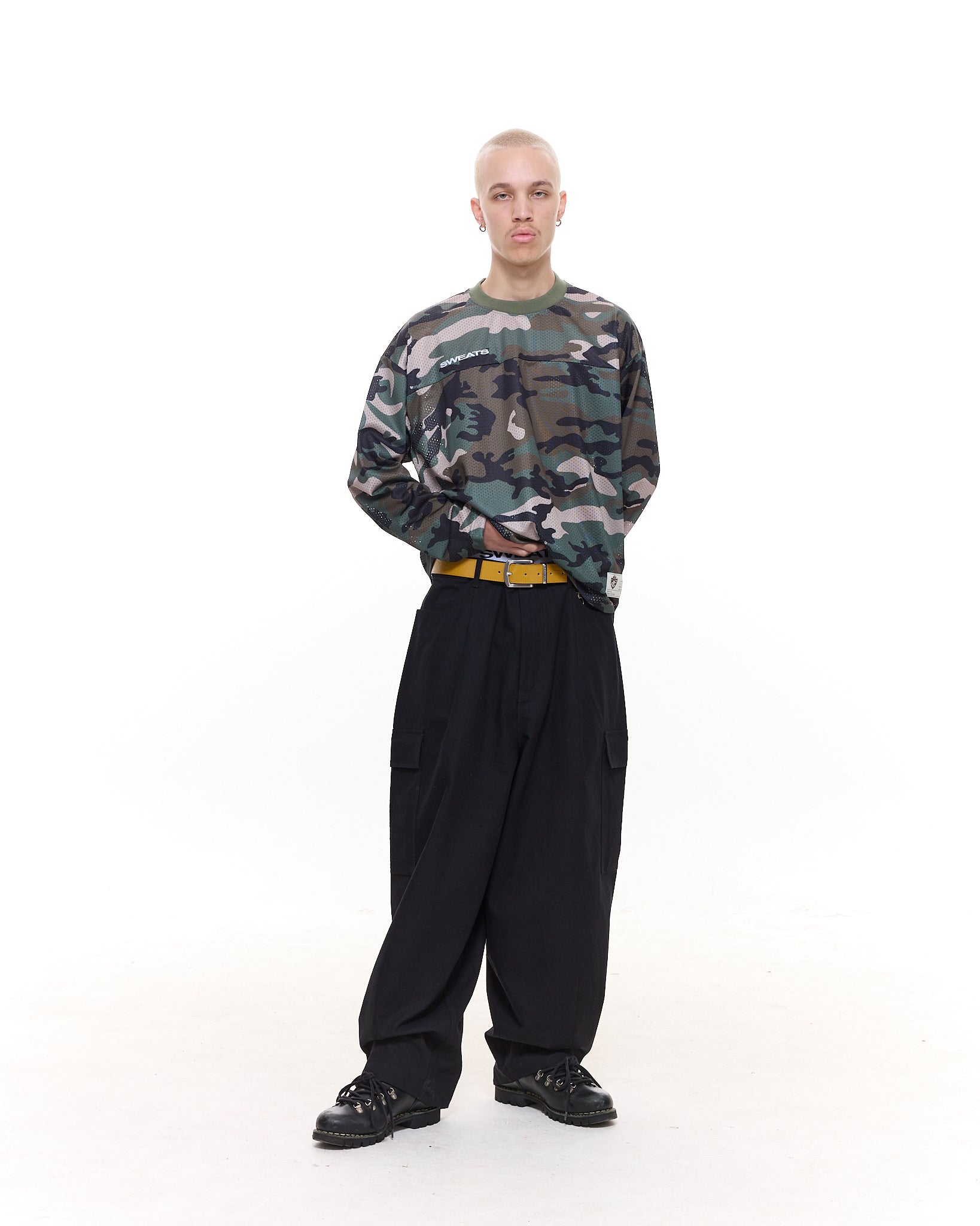 MESH LS T-SHIRT - CAMO