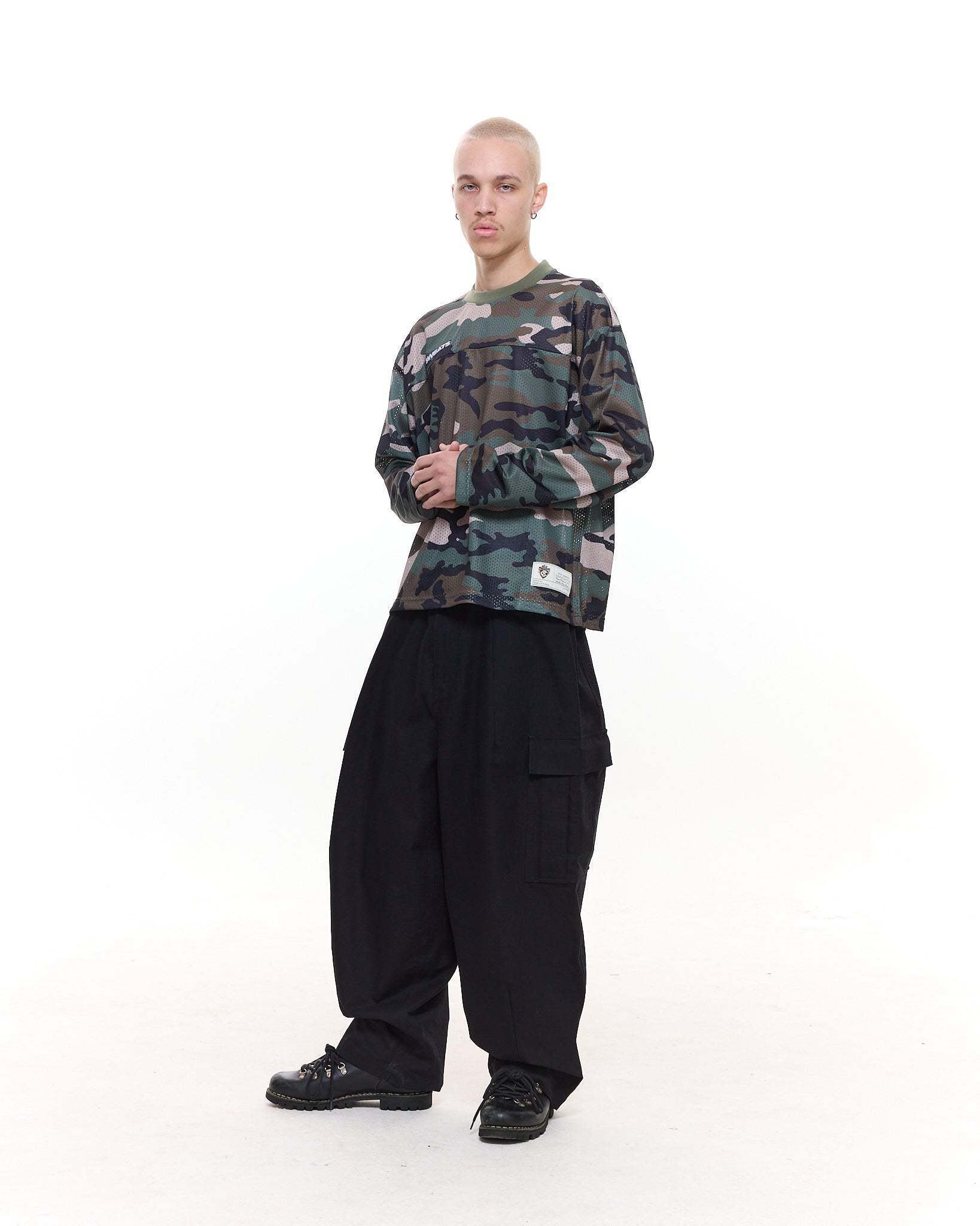 MESH LS T-SHIRT - CAMO