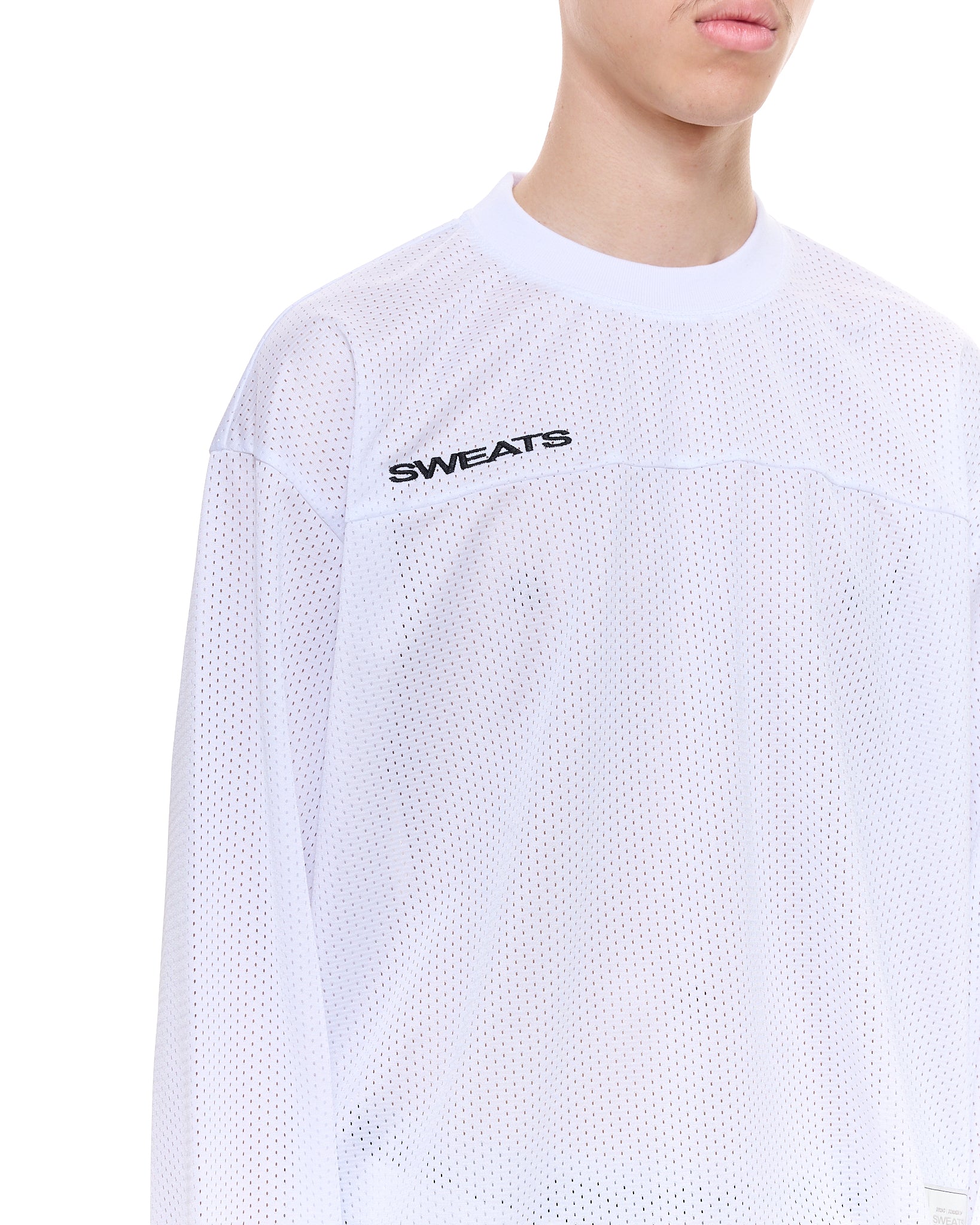 MESH LS T-SHIRT - WHITE