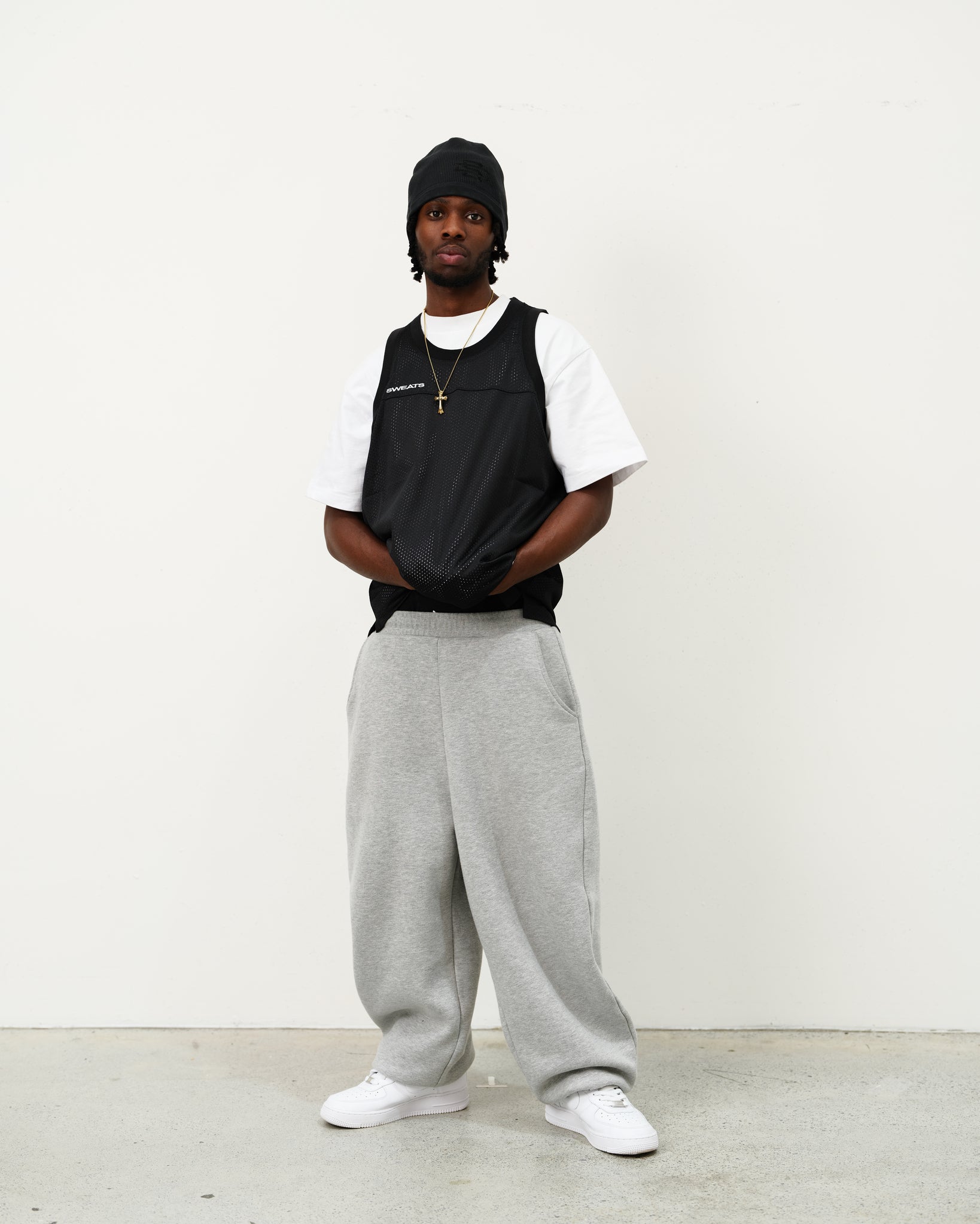 MESH SINGLET - BLACK