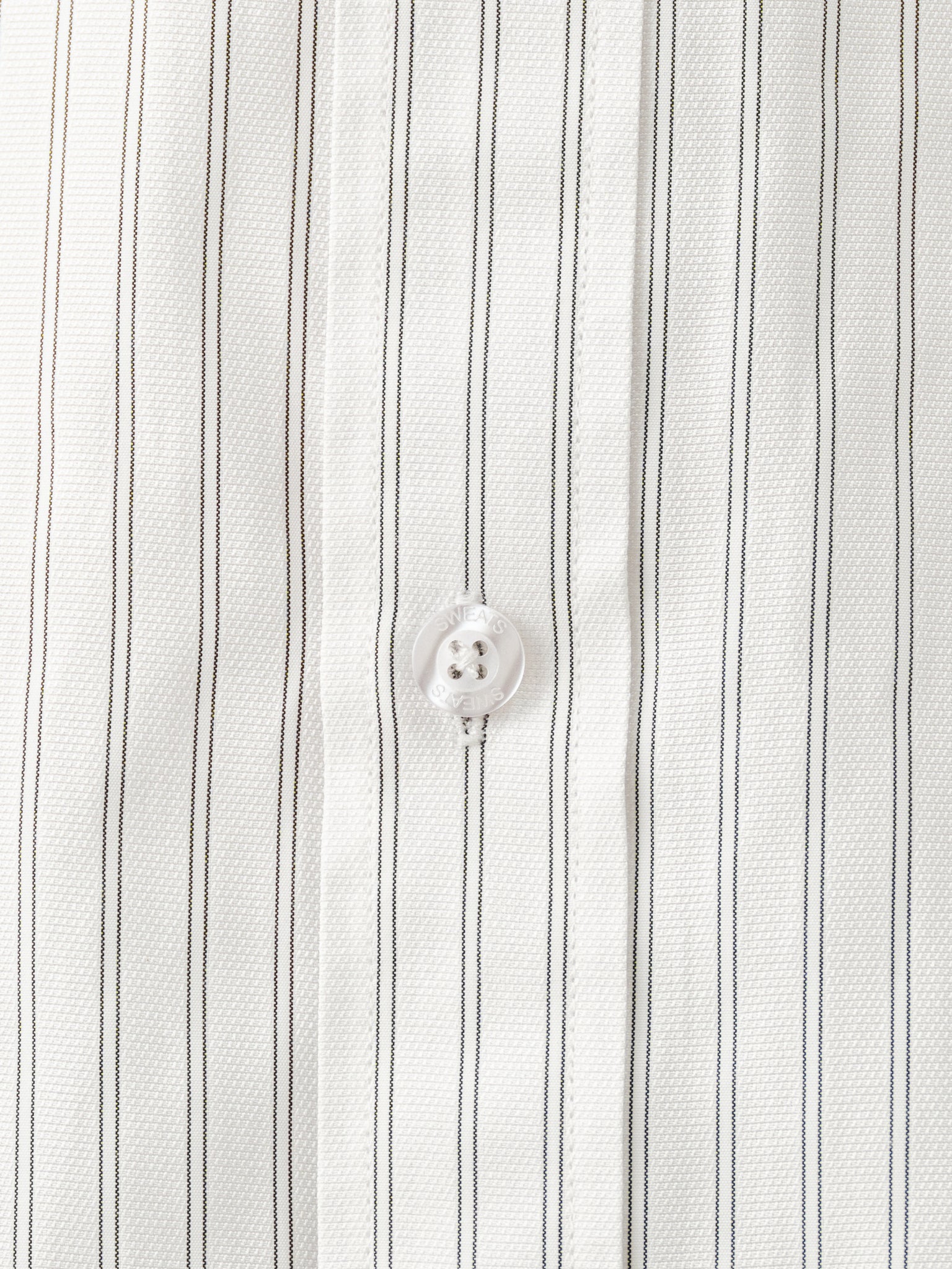 STRIPED BUTTON UP - WHITE