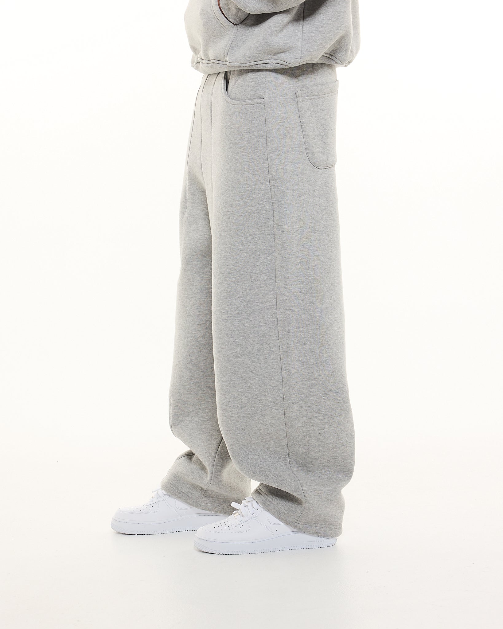 COZY STRAIGHT LEG SWEATS - GREY