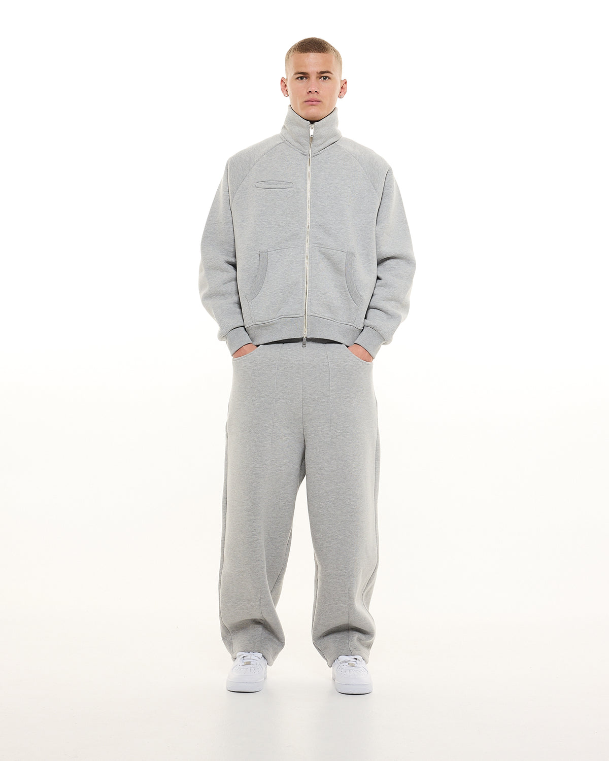 COZY TRACK JACKET - GREY (old style)