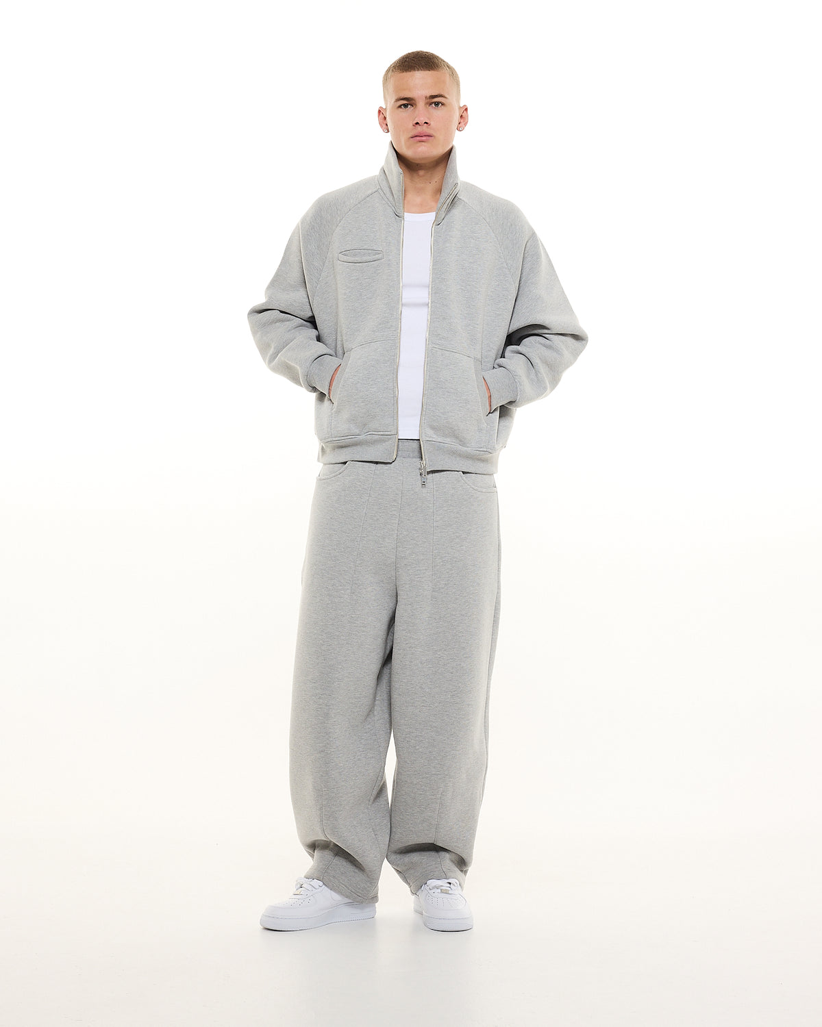 COZY TRACK JACKET - GREY (old style)