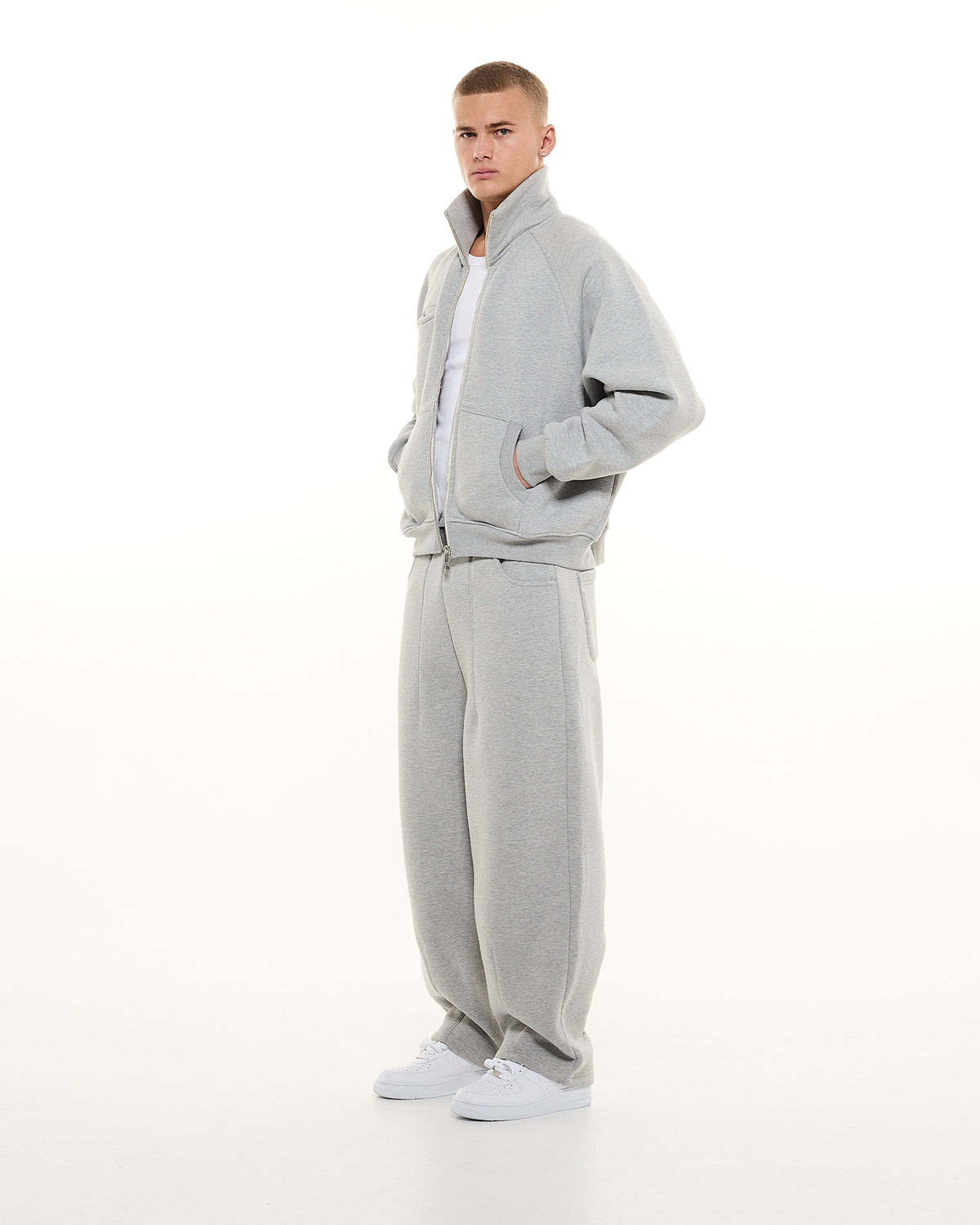 COZY TRACK JACKET - GREY (old style)