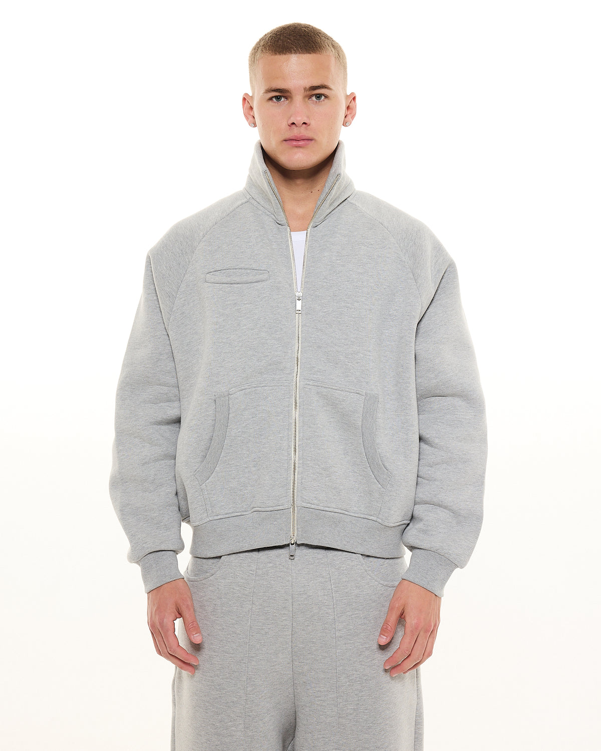 COZY TRACK JACKET - GREY (old style)