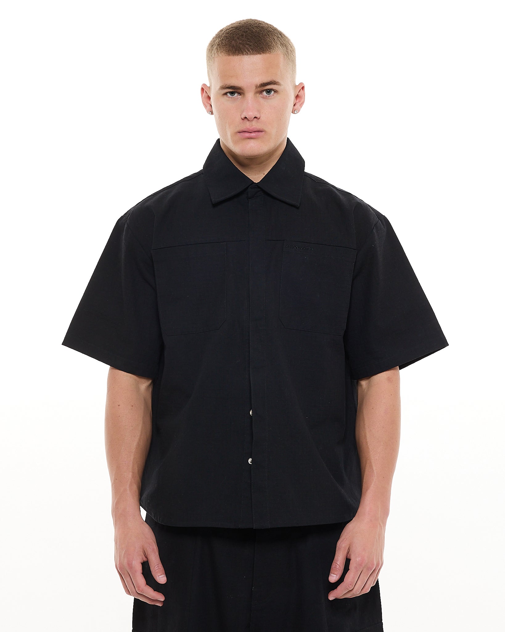 CARGO SS SHIRT - BLACK