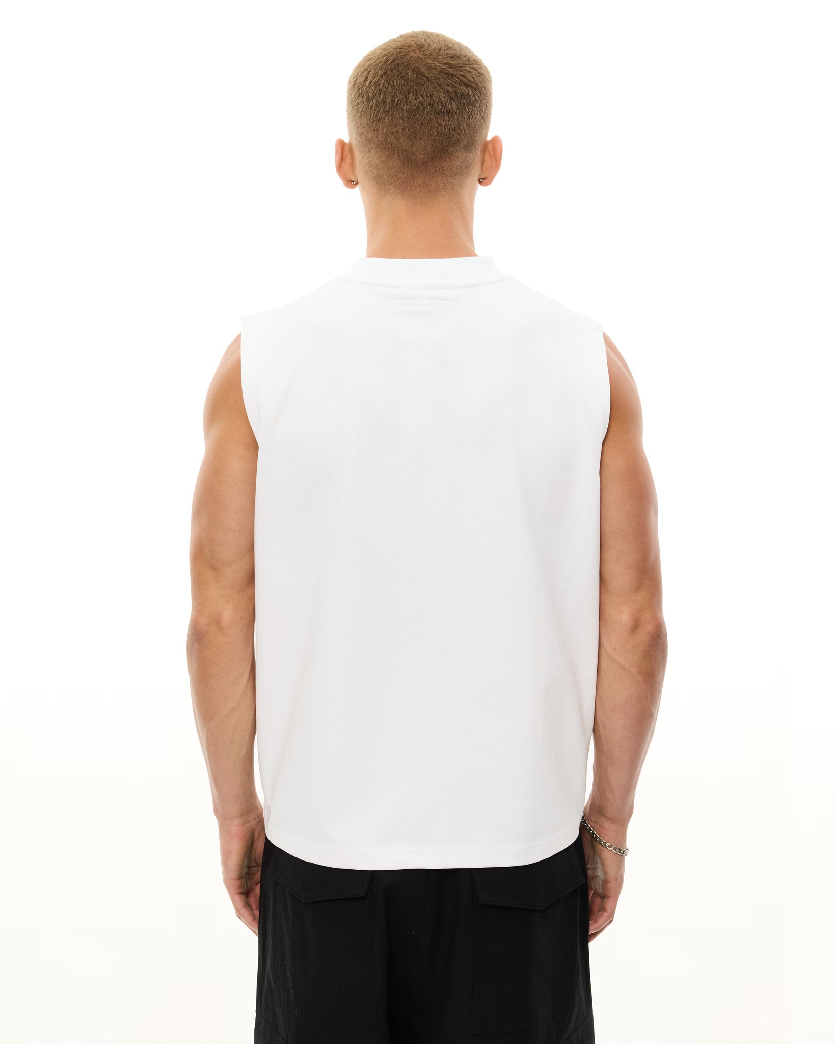 MUSCLE TEE - WHITE