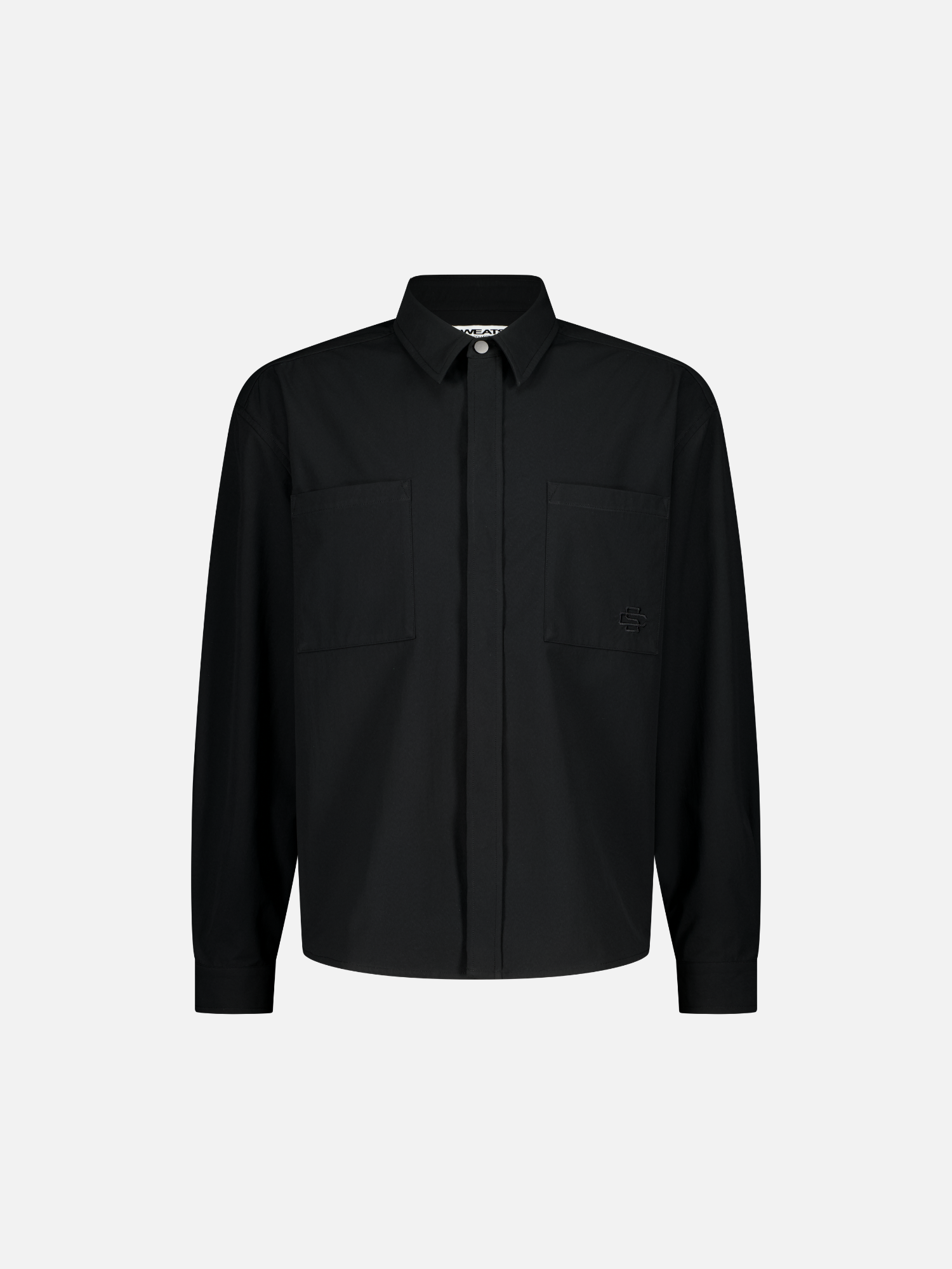 SIGNATURE BUTTON UP - BLACK