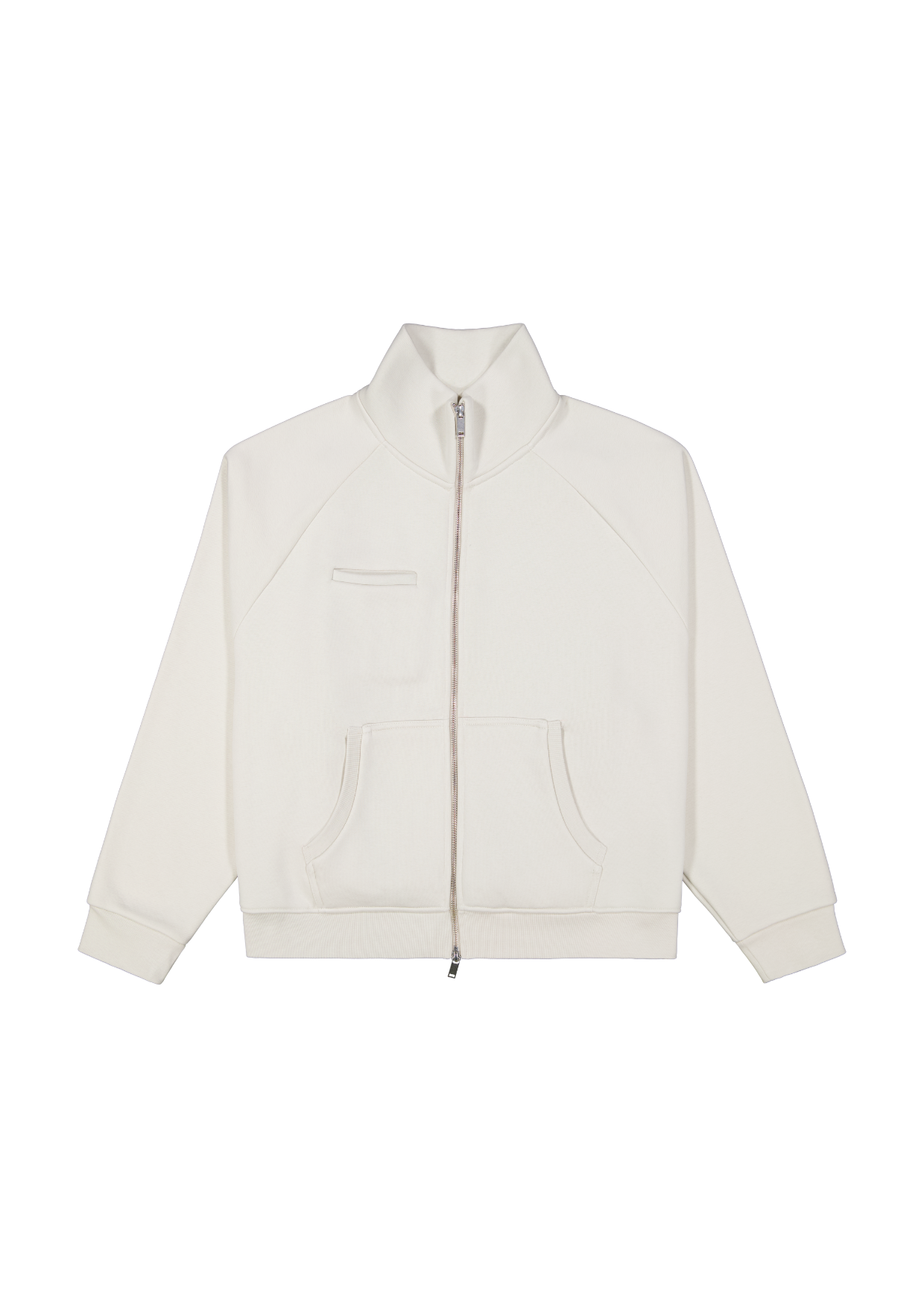 COZY TRACK JACKET - CHALK