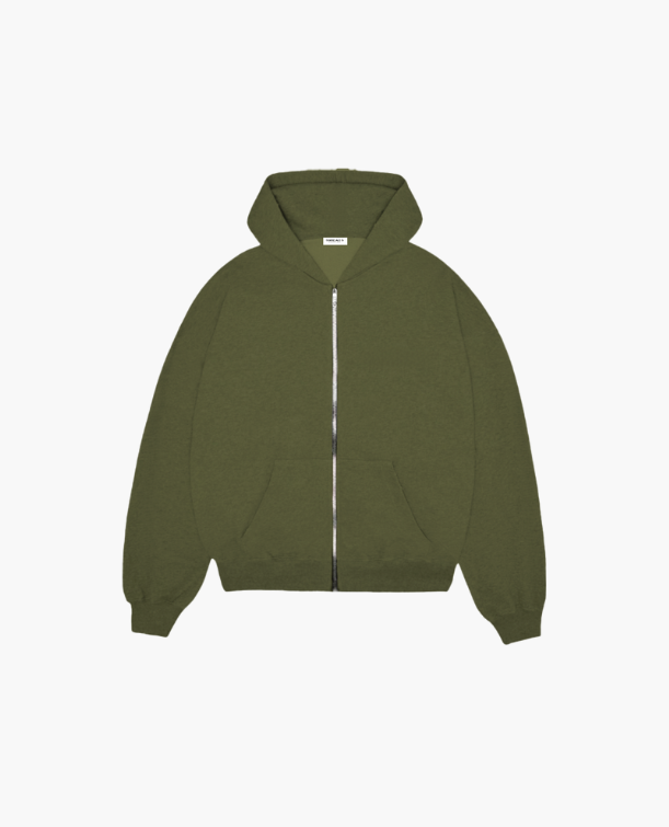 COZY ZIP UP - BLACK