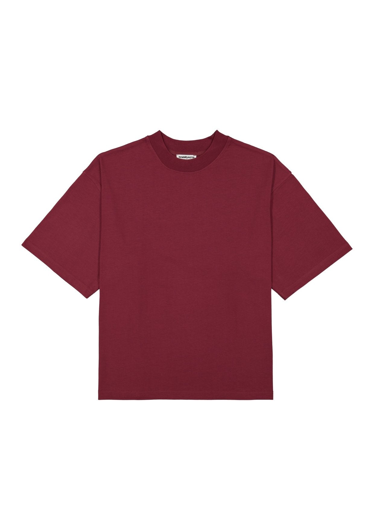 SIGNATURE BLANK T-SHIRT - BURGUNDY