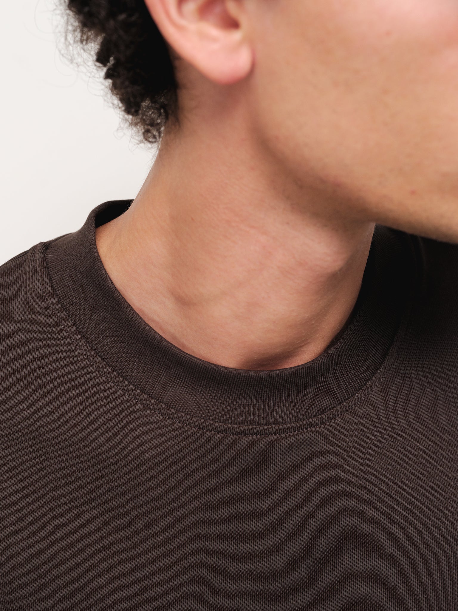 SIGNATURE BLANK T-SHIRT - COFFEE