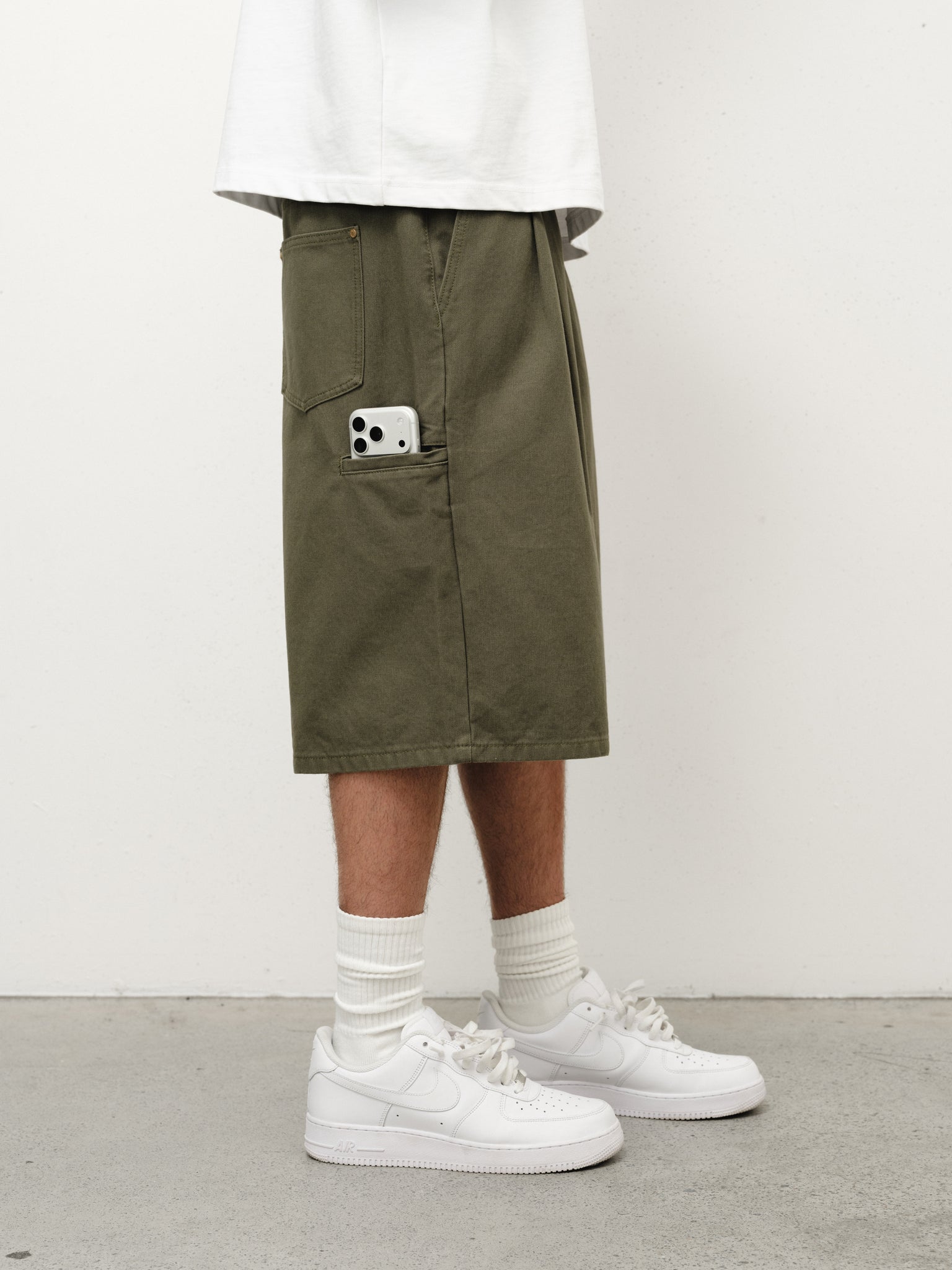 WORKWEAR SHORTS - OLIVE