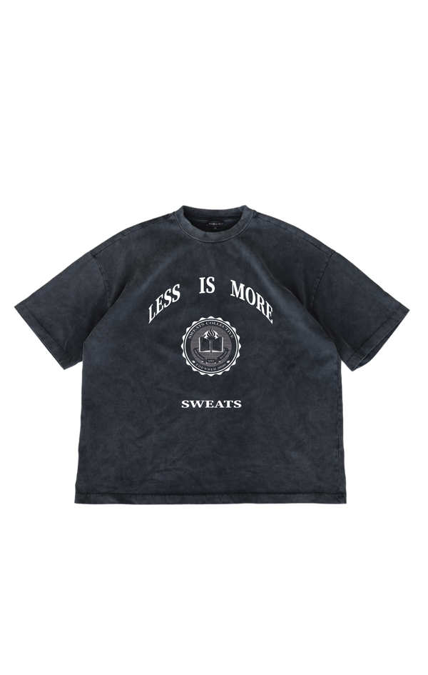 LESS IS MORE T-SHIRT - WASHED BLACK