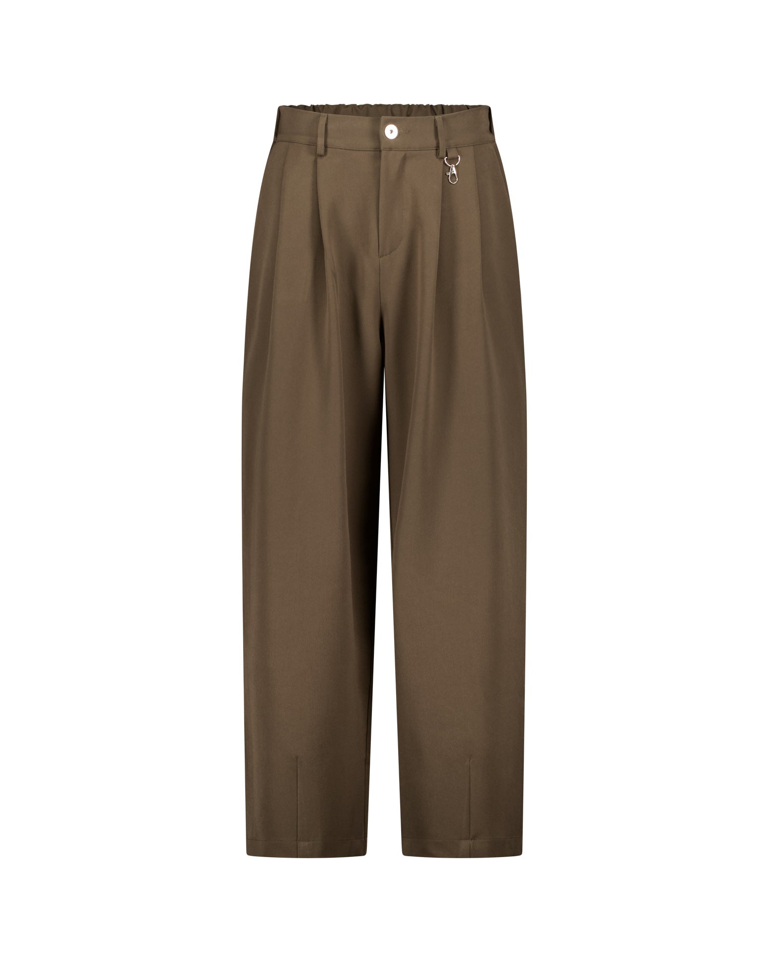 PLEATED PANT - BROWN