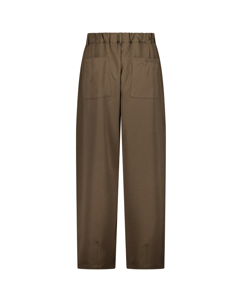 PLEATED PANT - BROWN