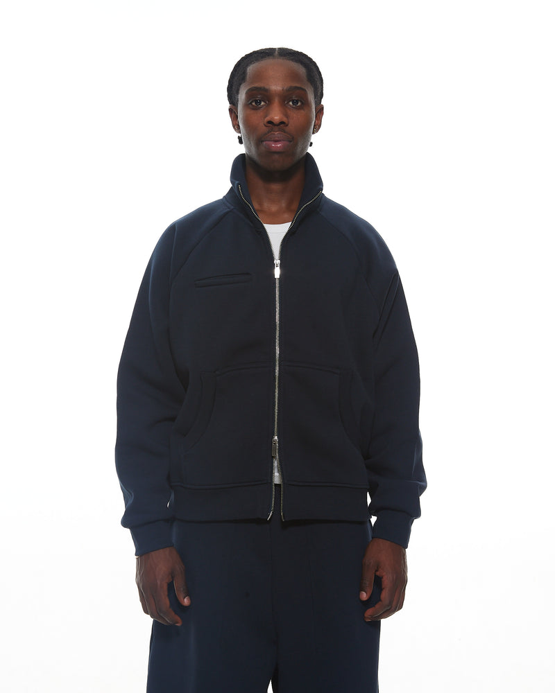 COZY TRACK JACKET - NAVY