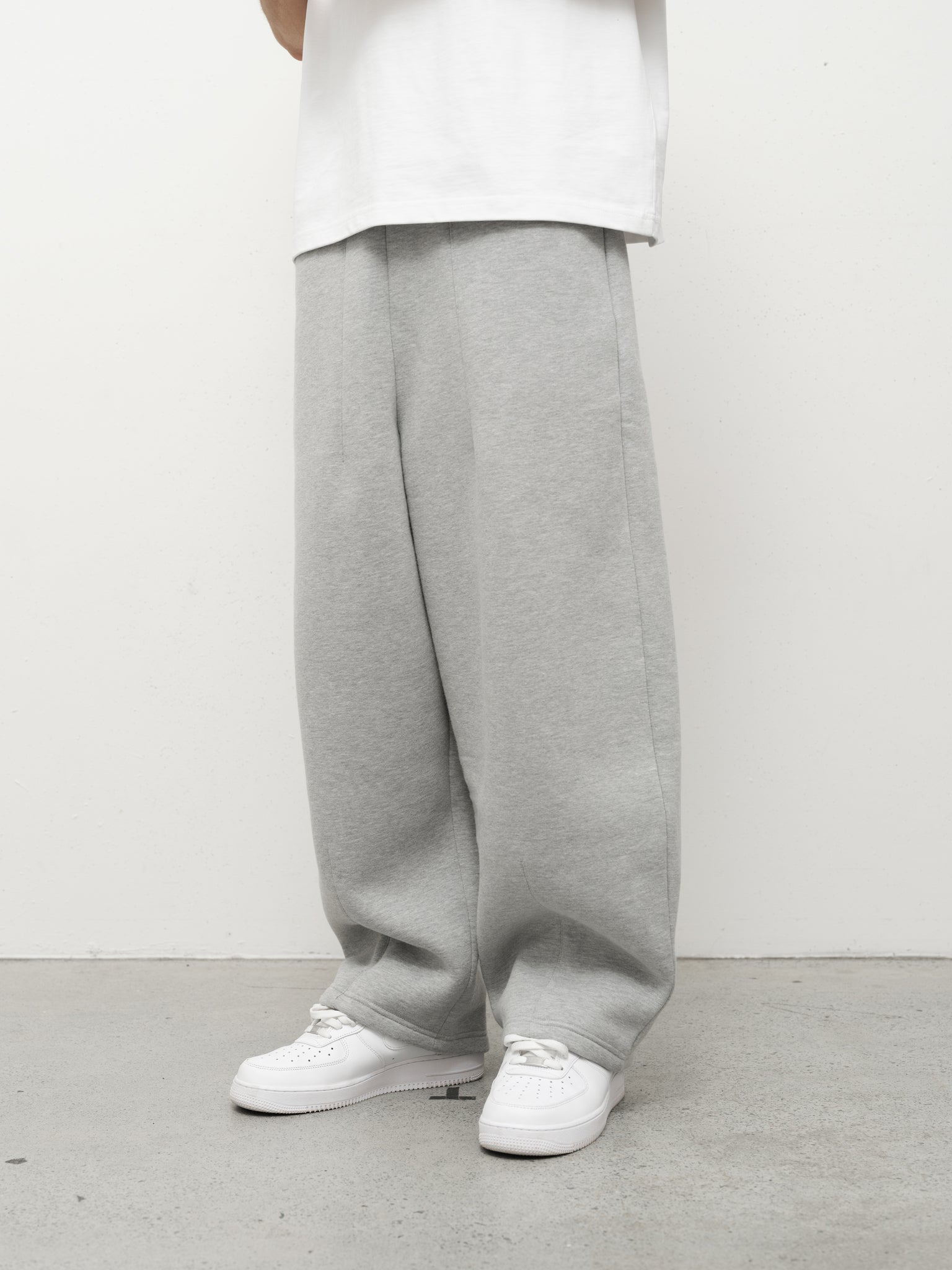 COZY STRAIGHT LEG SWEATS - GREY