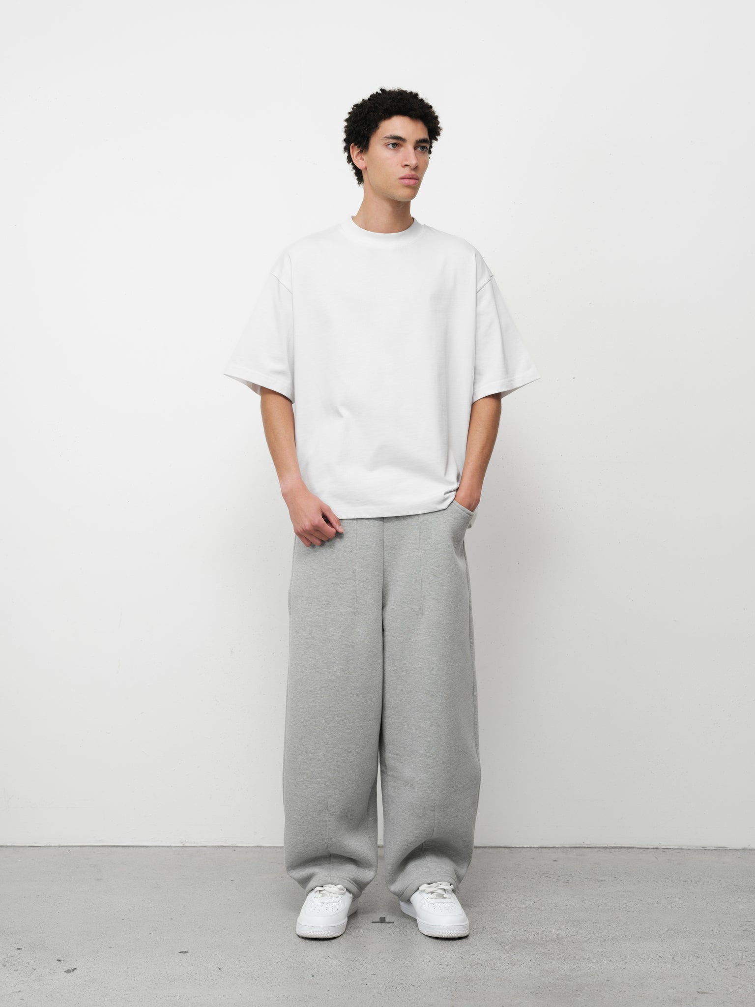 COZY STRAIGHT LEG SWEATS - GREY