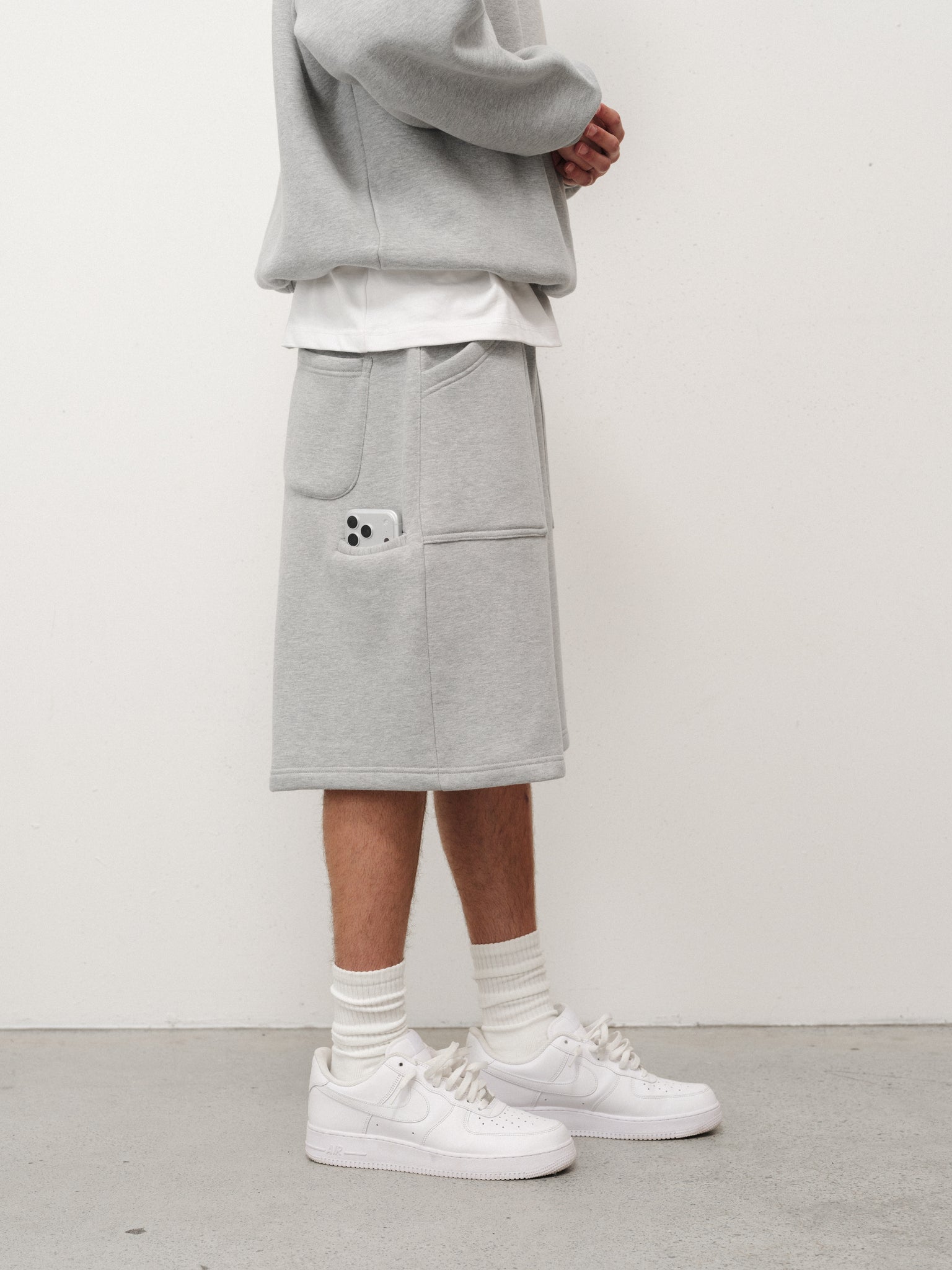 Grey Cozy Shorts | Sweats Collective