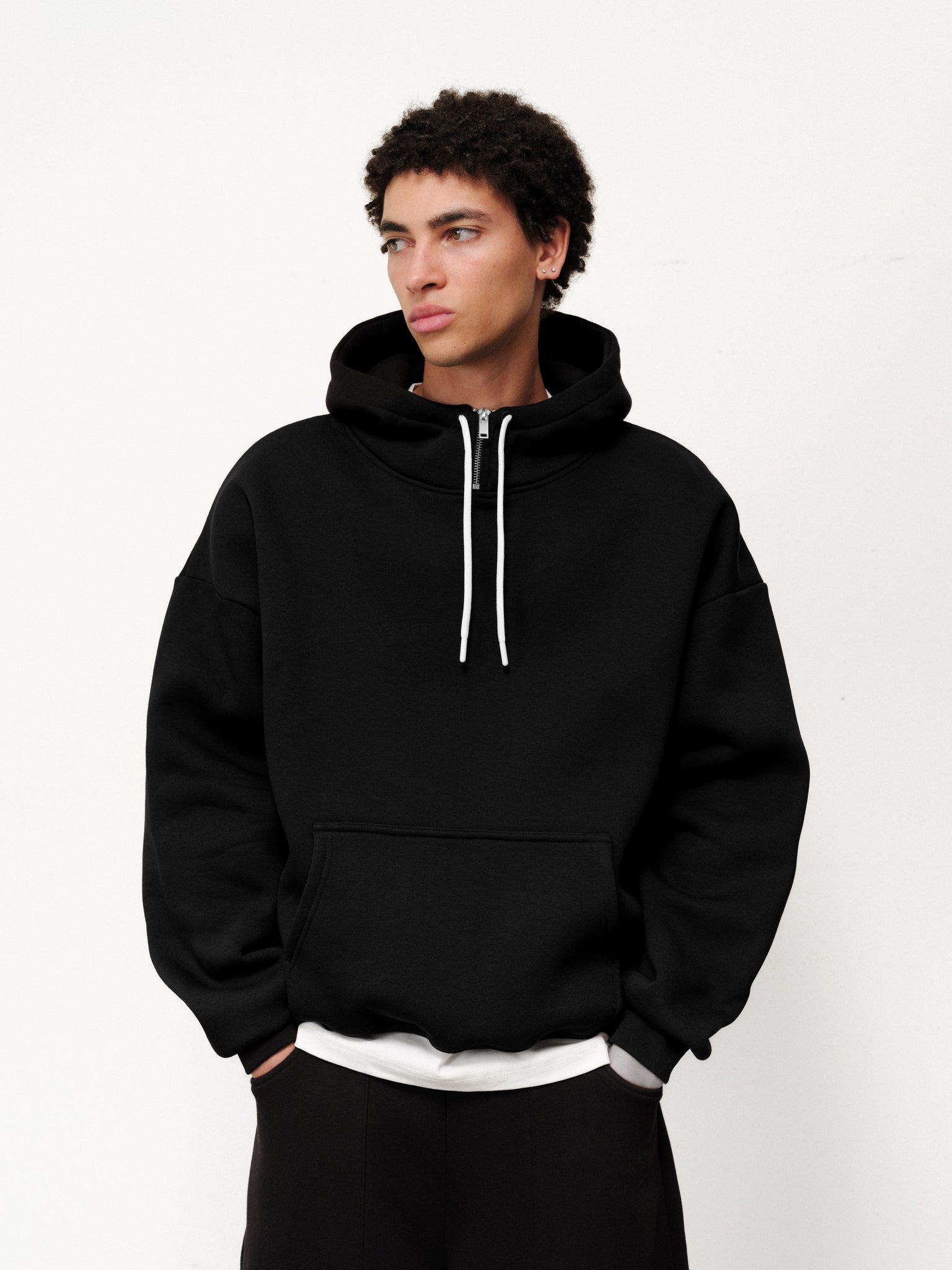 Cozy Tech Black Hoodie | Sweats Collective