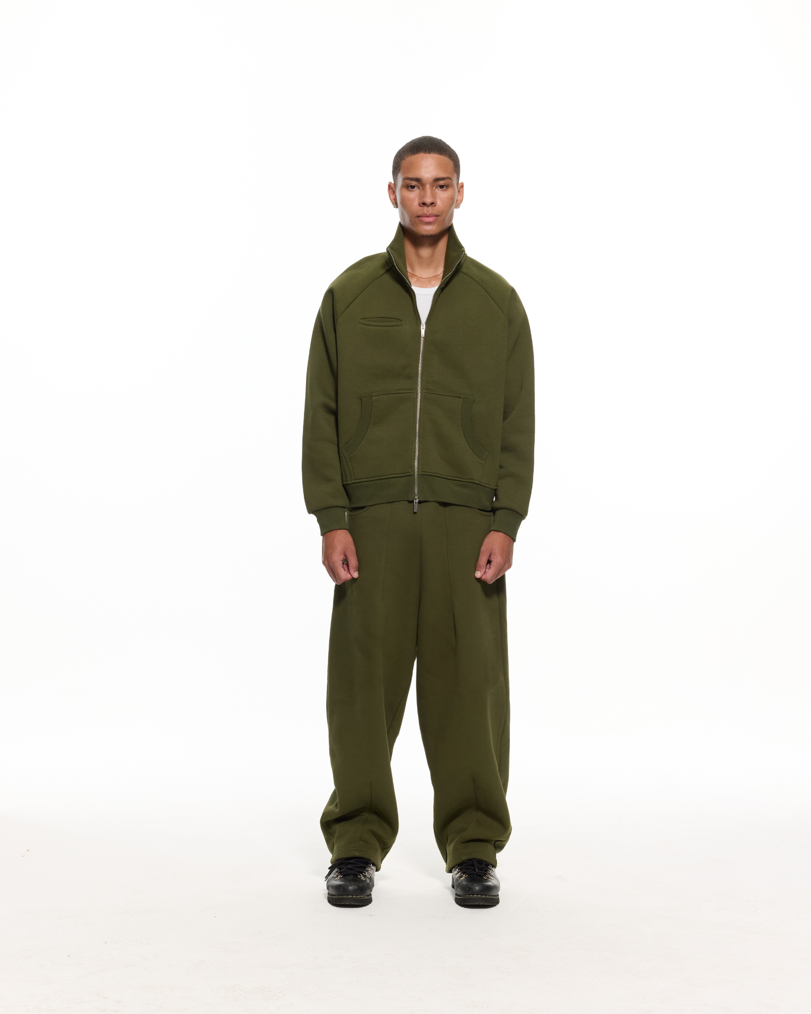 COZY TRACK JACKET - MILITANT COZY TRACK JACKET - MILITANT